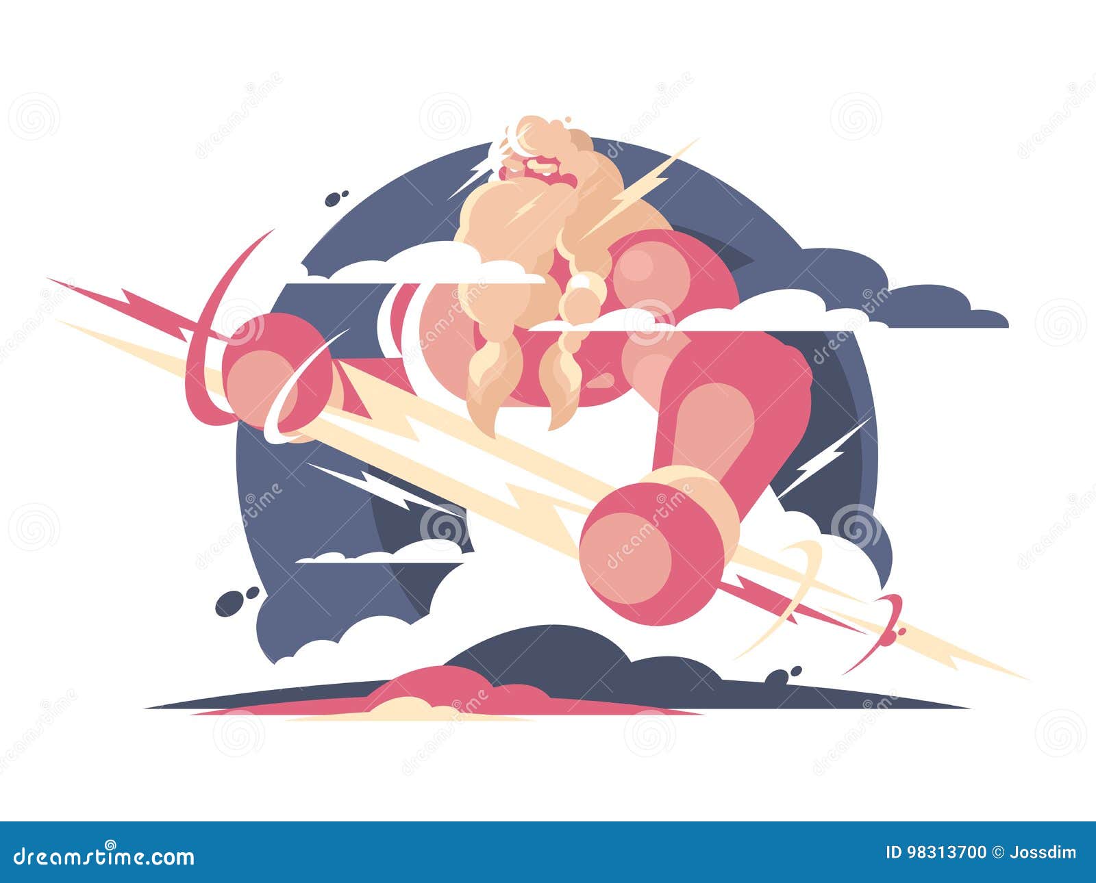 Deus Zeus no céu ilustração do vetor. Ilustração de projeto - 98313700, image size:1600x1290