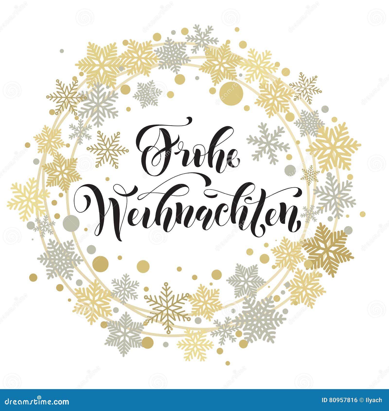 Deutscher Text Der Frohen Weihnachten Weihnachten Grusskarte Stock Abbildung Illustration Von Text Frohen