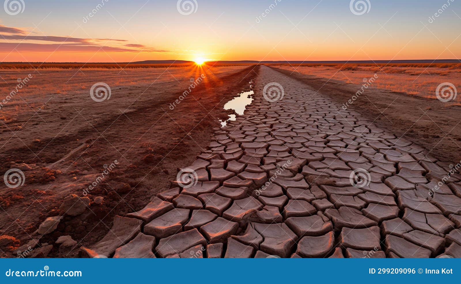 the devastating effects of climate change. the ever-increasing aridity of our earth.
