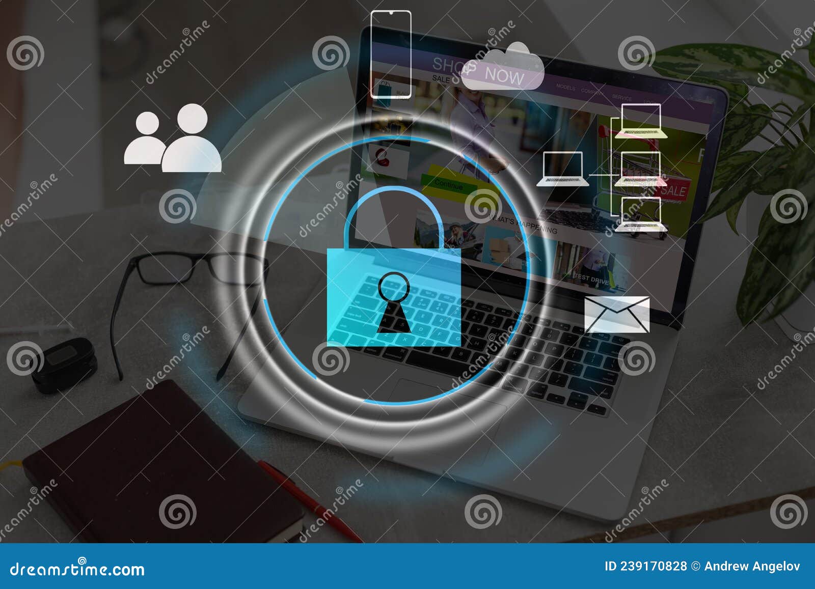 Developing Network Security System. Data Security Concept