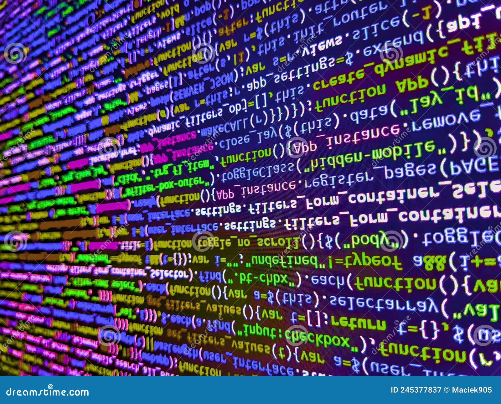 Developing Programming and Coding Technologies. Developer Working on ...