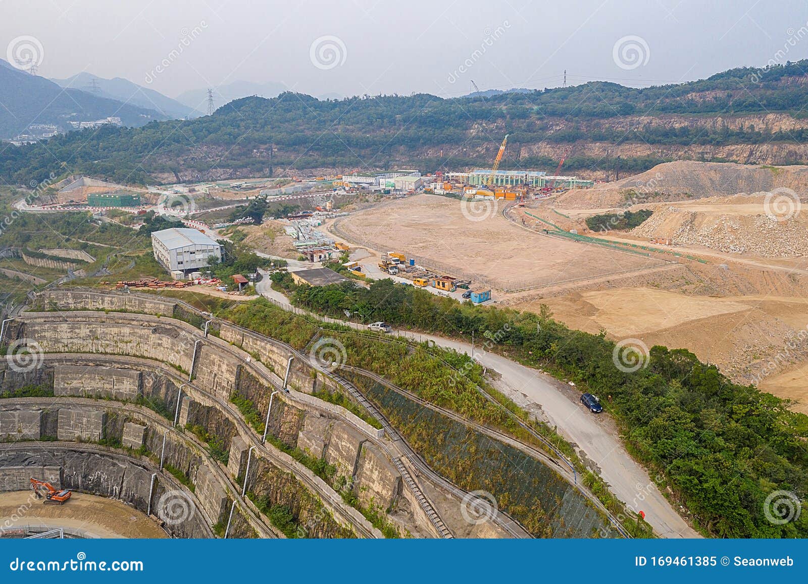 A Development of Anderson Road Quarry Site 29 Sept 2019 Stock Image