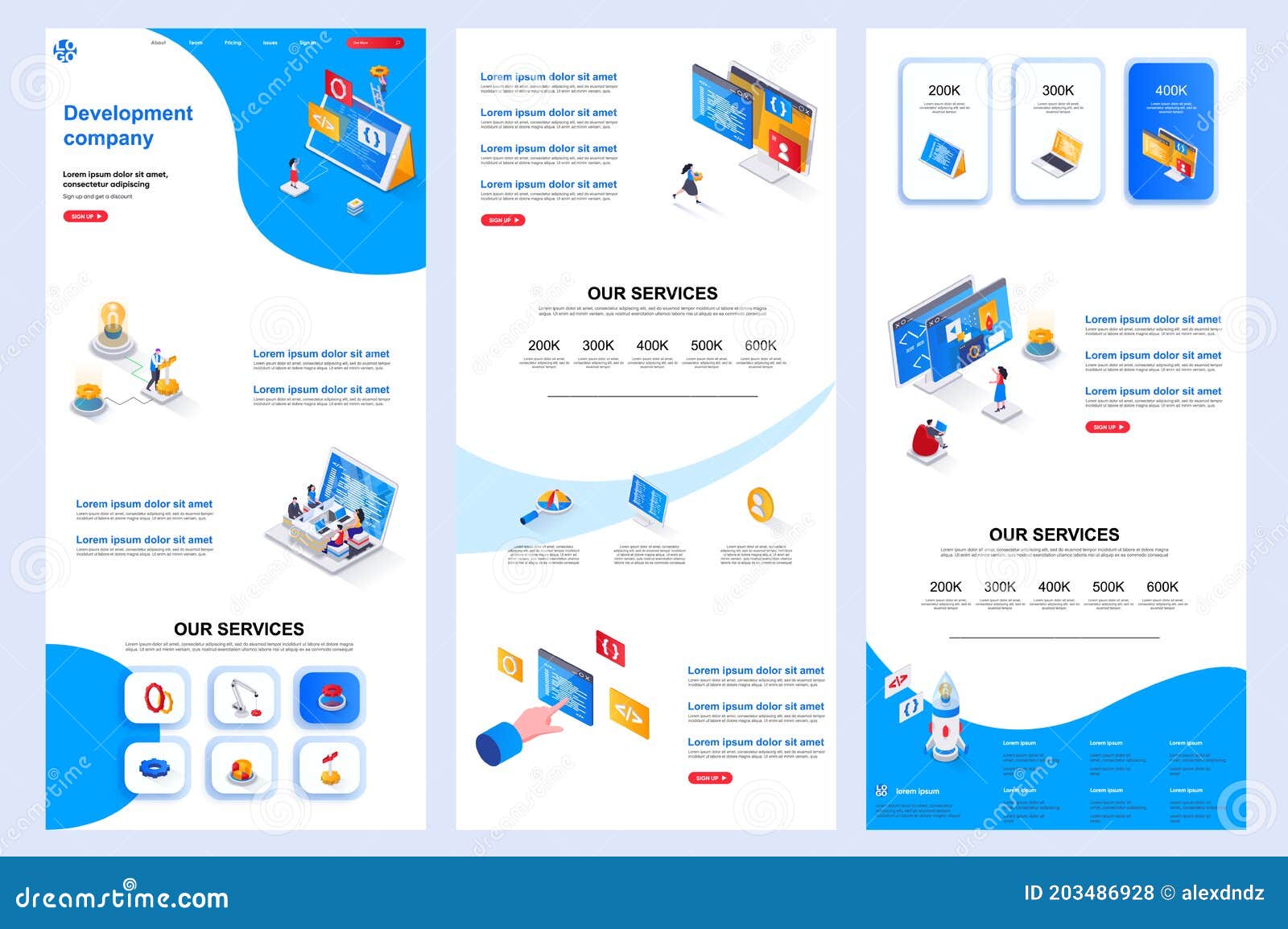 Development Company Isometric Landing Page Software Engineering development-company-isometric-landing-page-software-engineering