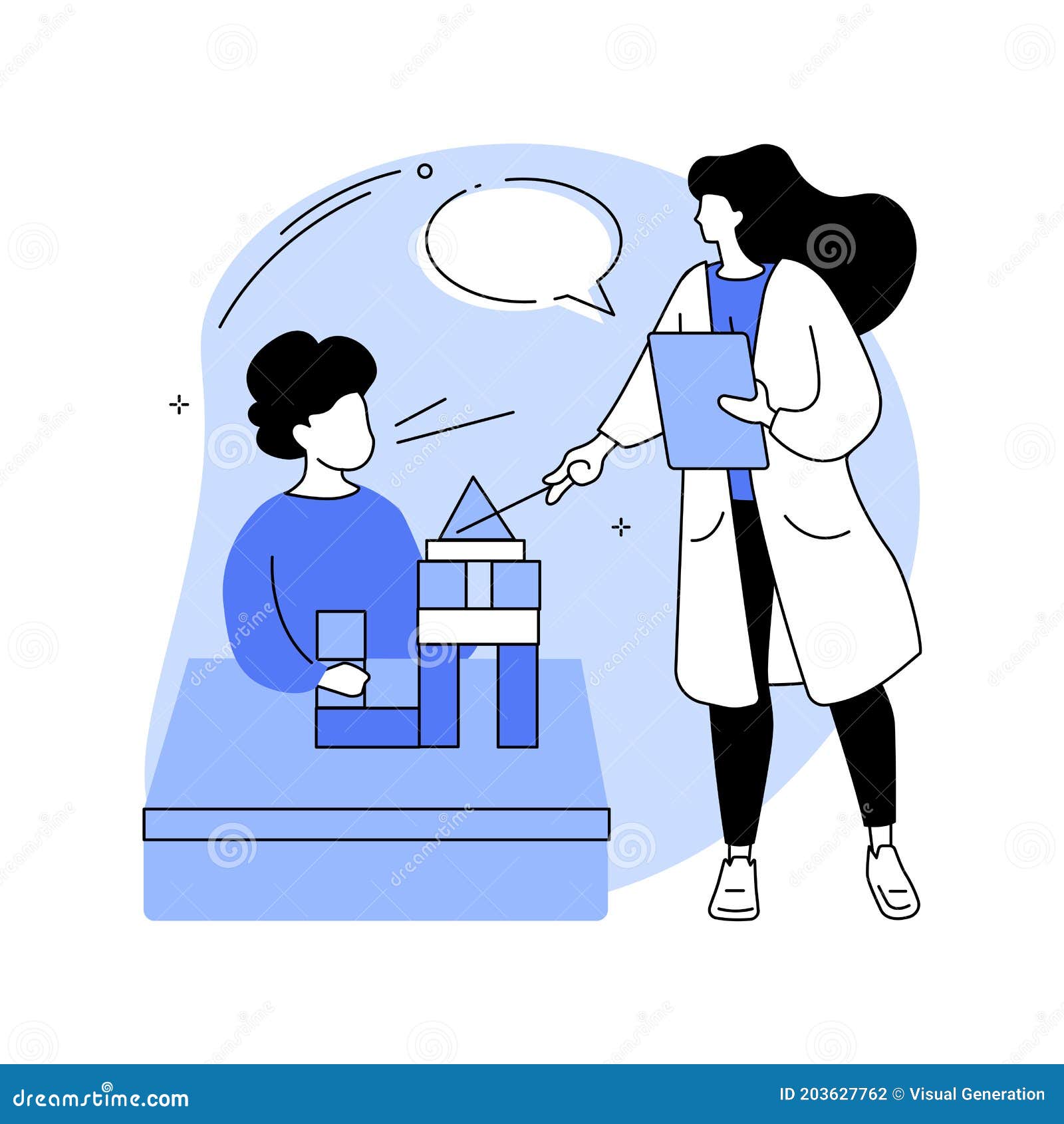 Developmental Screening Abstract Concept Vector Illustration. Stock