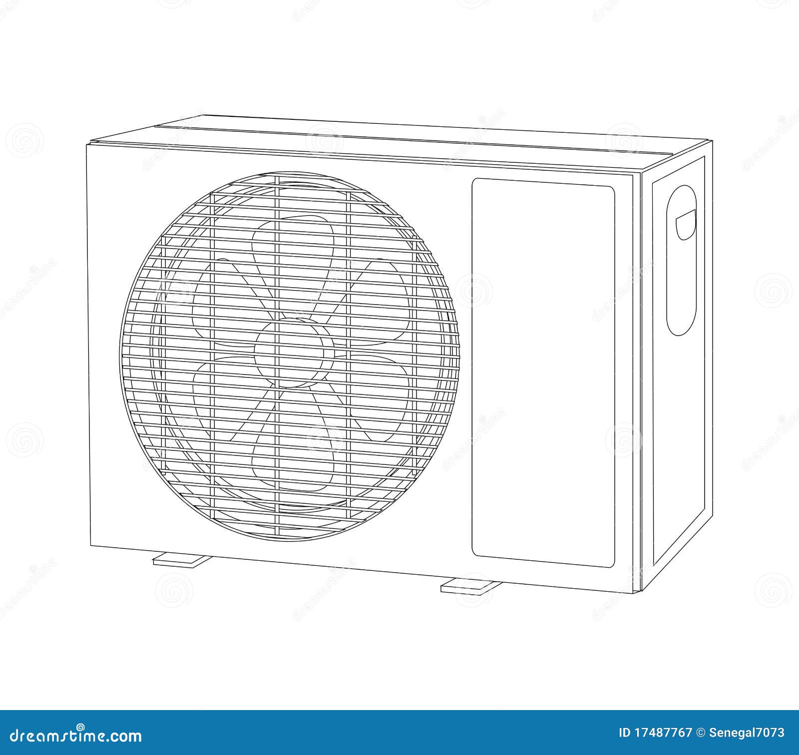 Deviceaircondoutletoutline Stock Illustration Illustration of