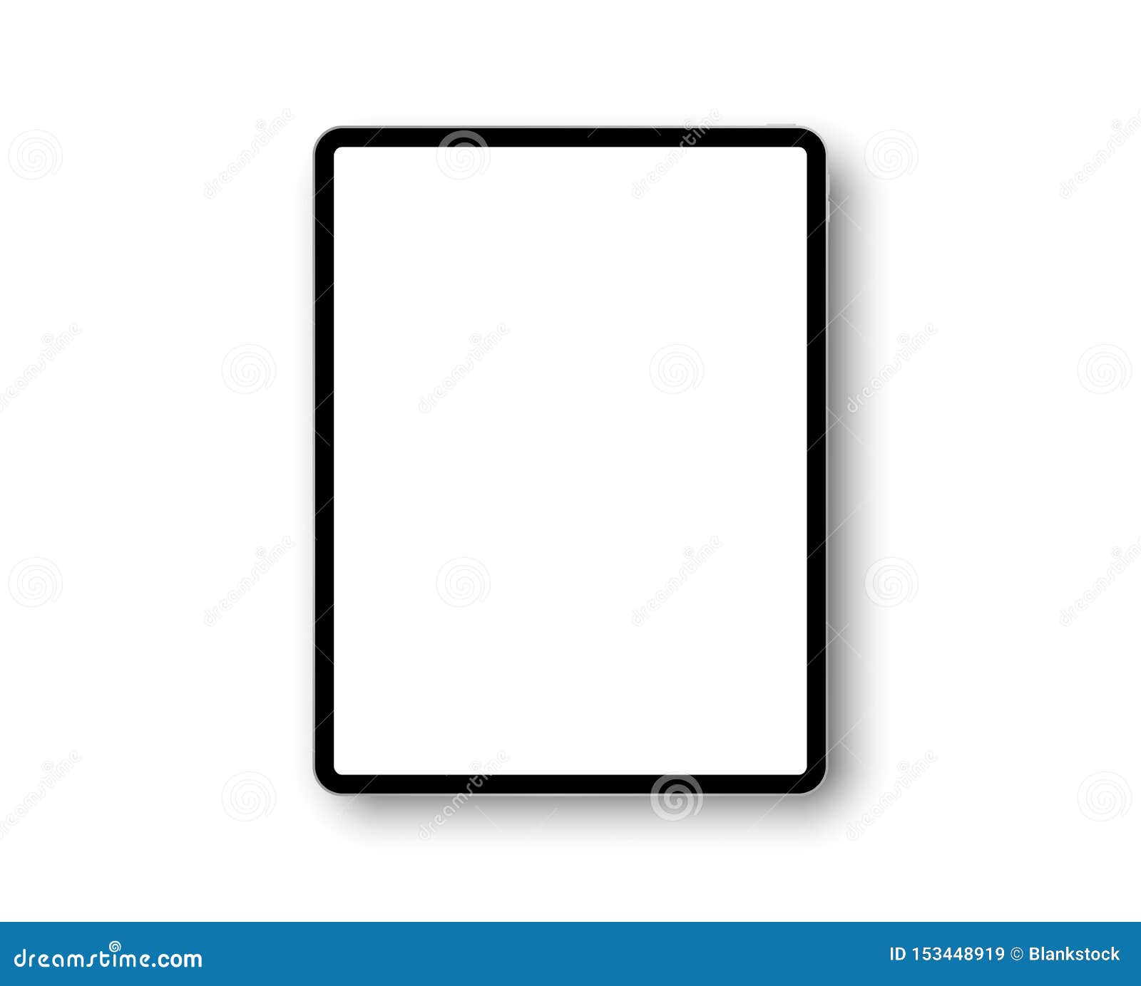 device ipad pro with 12.9 inch display. template frame with shadow. tablet pc, mobile device.  