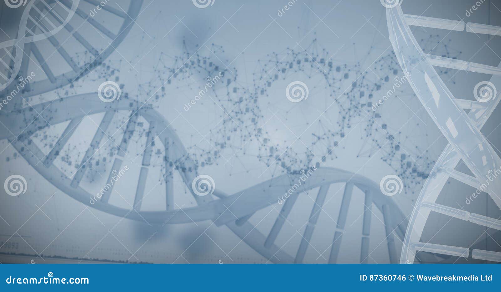 device screen of dna helix pattern