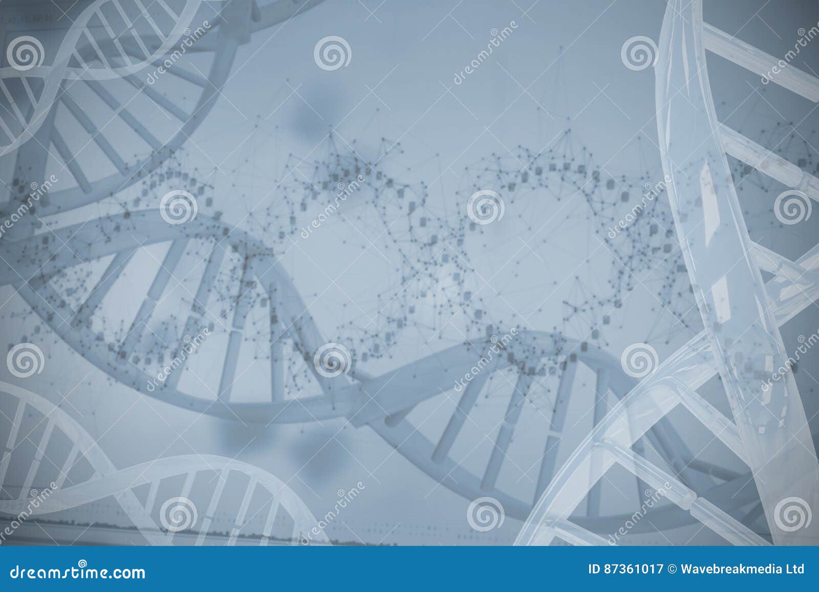 device screen of dna helix pattern