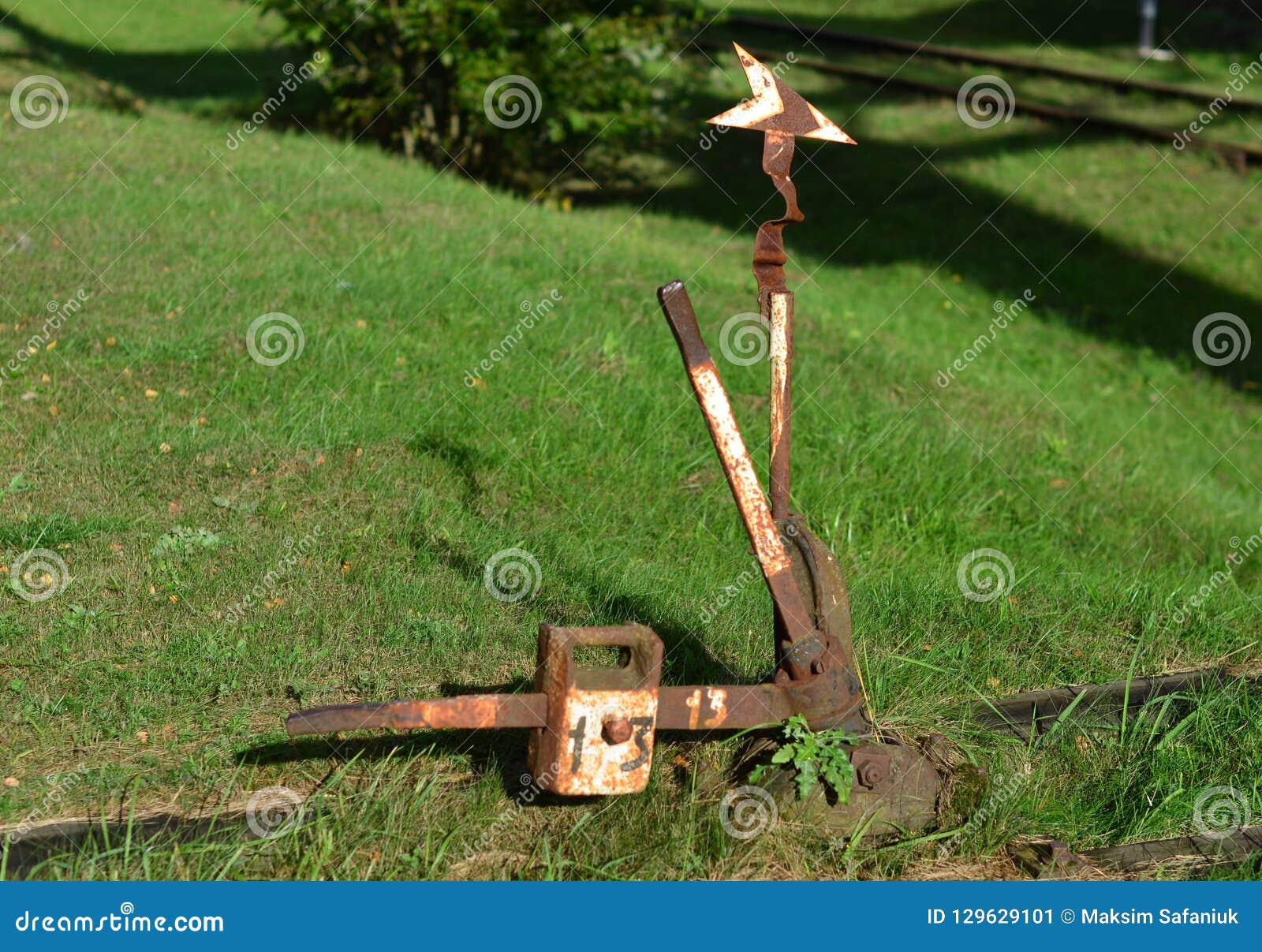 the device of switch translations of a rail, the mechanism with a manual control stands