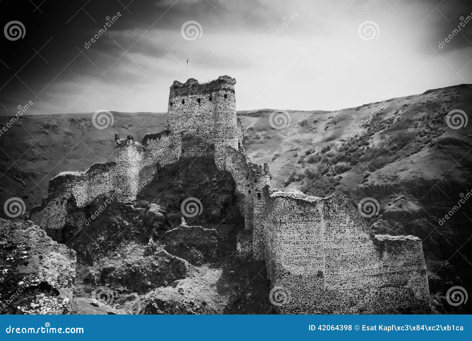 Devil Castle Panaroma in Kars Stock Photo Image of 13th, century