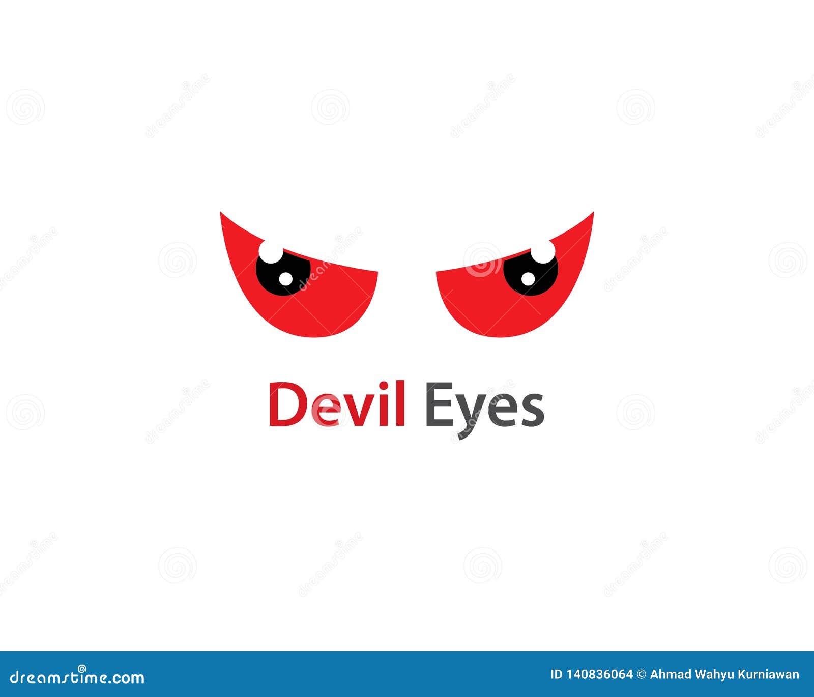 Angel with devil eyes