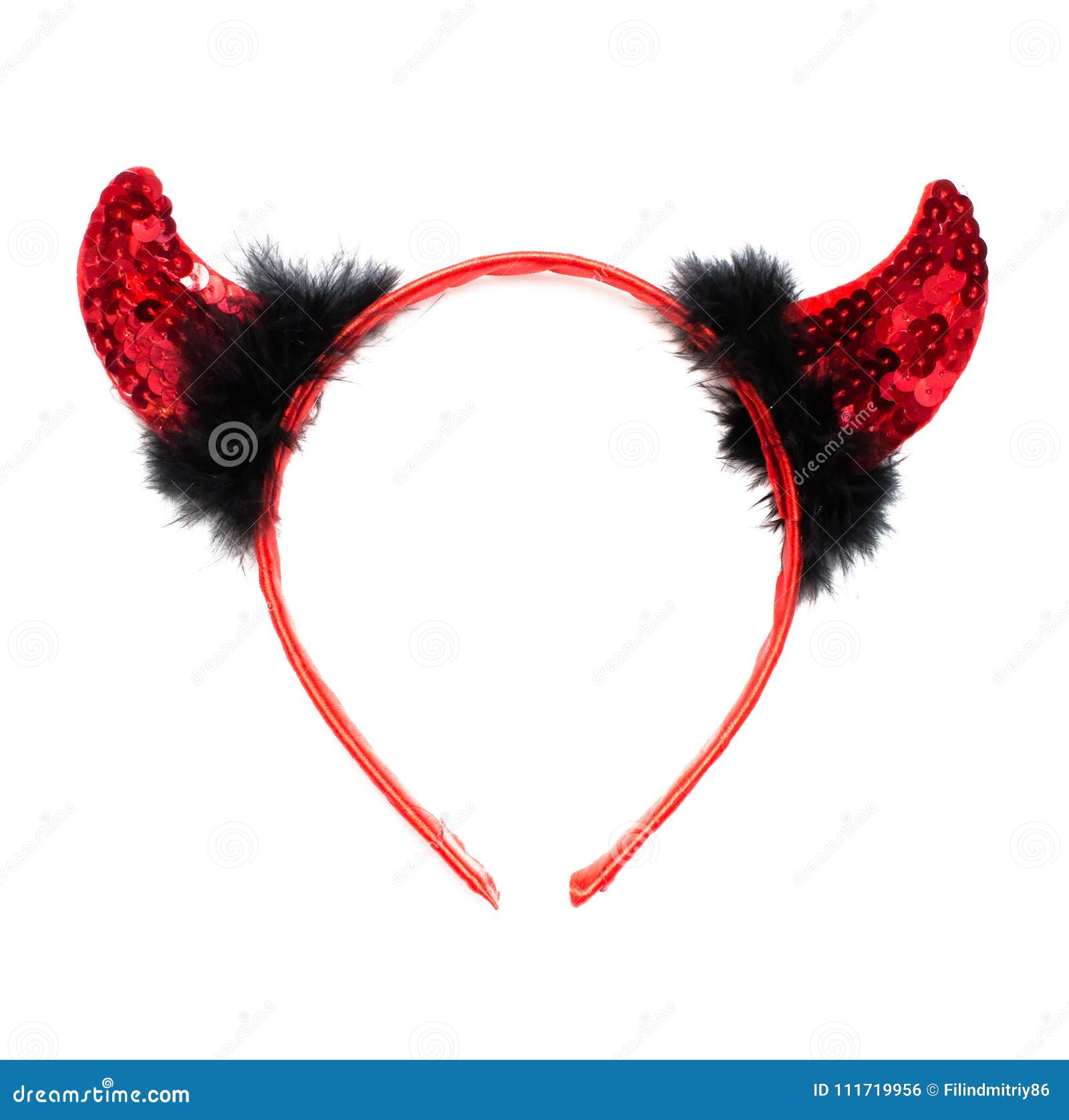 Devil horns isolated. stock photo. Image of carnival 111719956