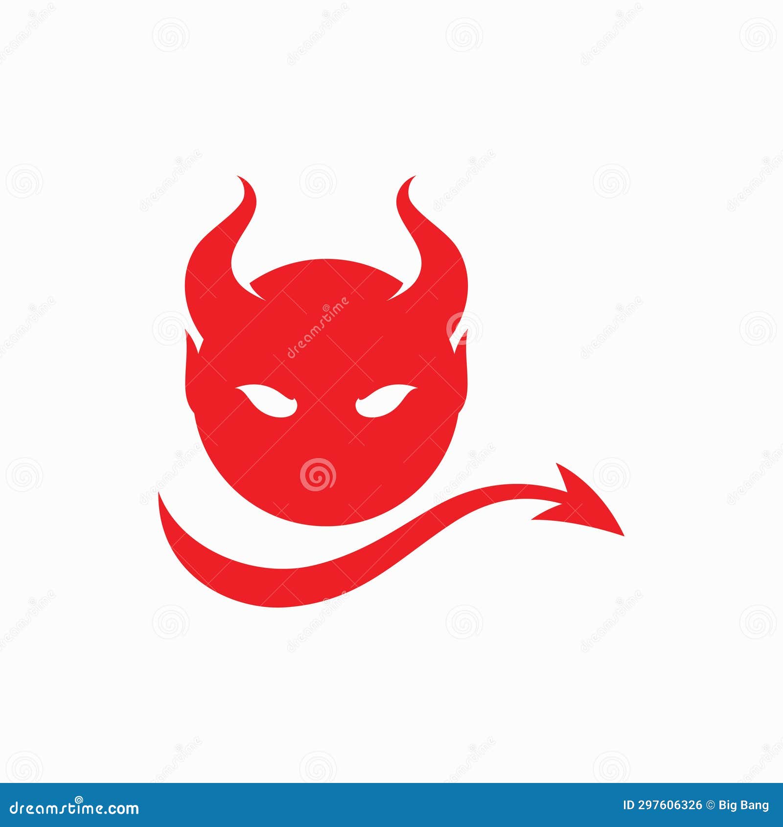 Devil Logo Symbol Vector Template Stock Vector - Illustration of scary
