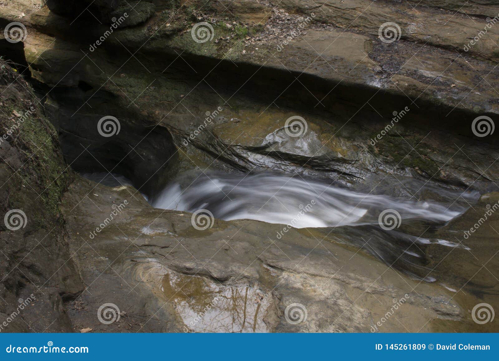 Devil`s Bathtub Old Man`s Cave Area Stock Image Image of deep