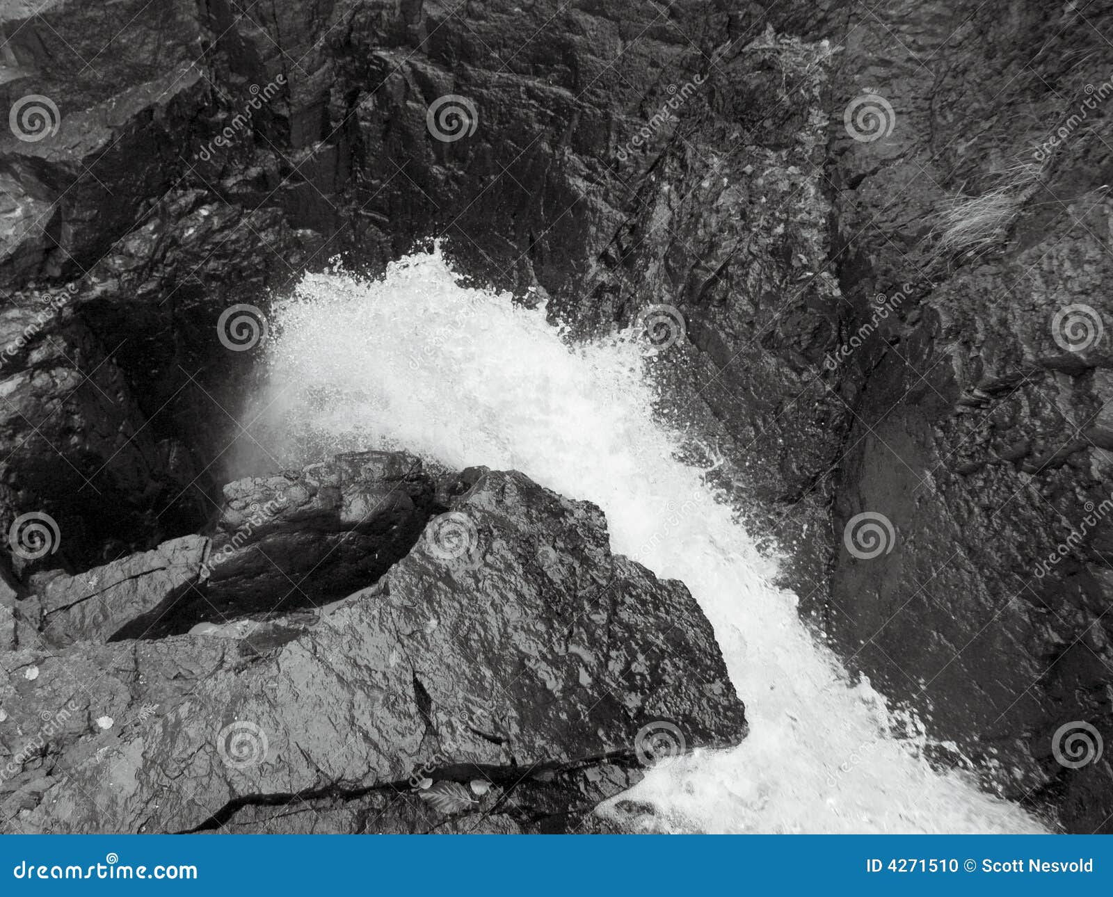 Devil s Kettle Waterfall stock photo. Image of white, black 4271510