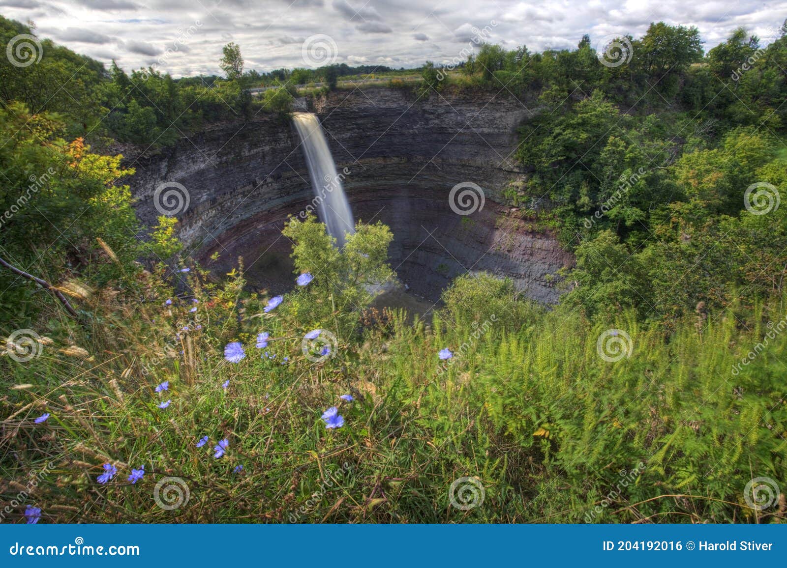 Devil`s Punch Bowl Falls in Ontario, Canada Stock Photo Image of
