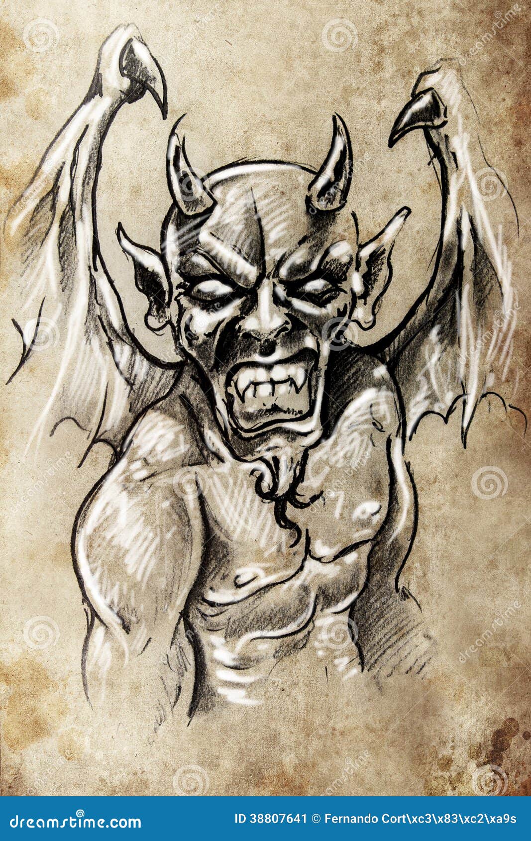 Devil Tattoo Stock Illustrations  13649 Devil Tattoo Stock Illustrations  Vectors  Clipart  Dreamstime