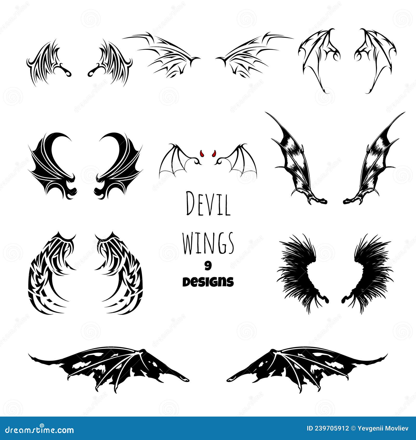 Demon Angel Tattoo Stock Illustrations – 1,965 Demon Angel Tattoo Stock  Illustrations, Vectors & Clipart - Dreamstime