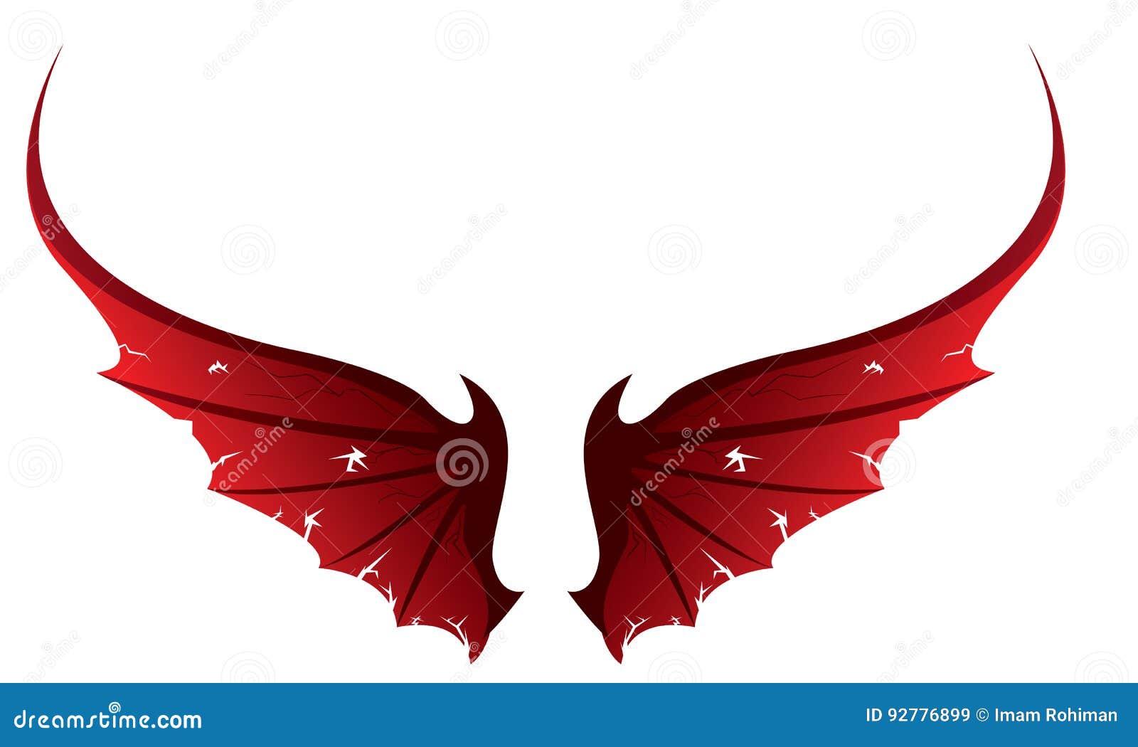 Devil Wings stock illustration. Illustration of devil - 92776899