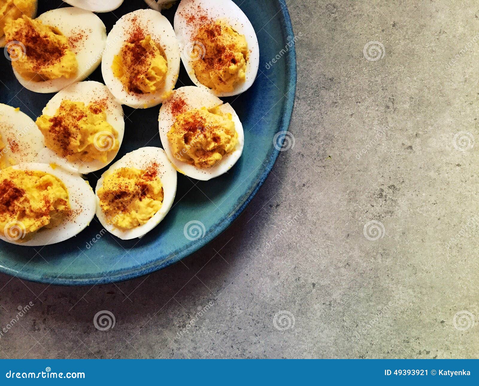 Closeup Deviled Boiled Eggs Paprika 4k Stock Photo 2367385247