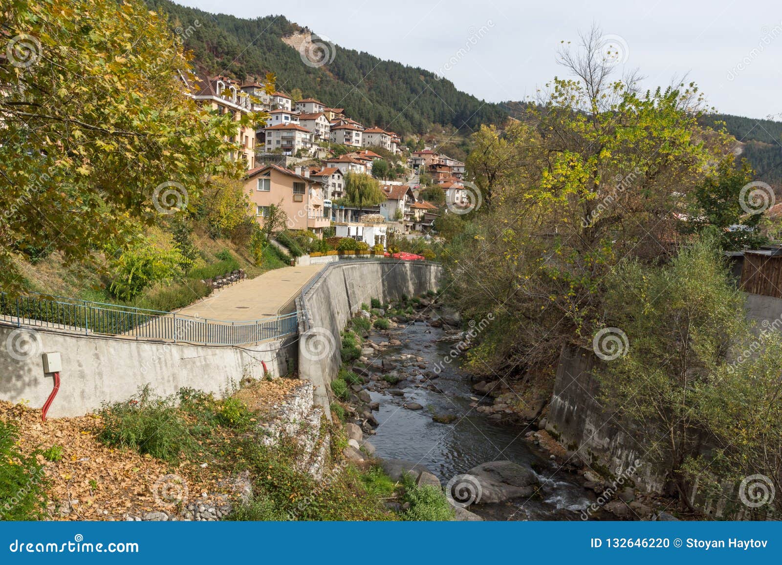 Devinska River Passing through Town of Devin, Smolyan Region, Bulgaria Editorial Image Image