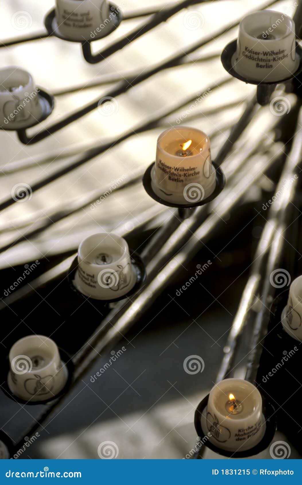 Devotional Candles Germany Stock Image Image of indoors, remains
