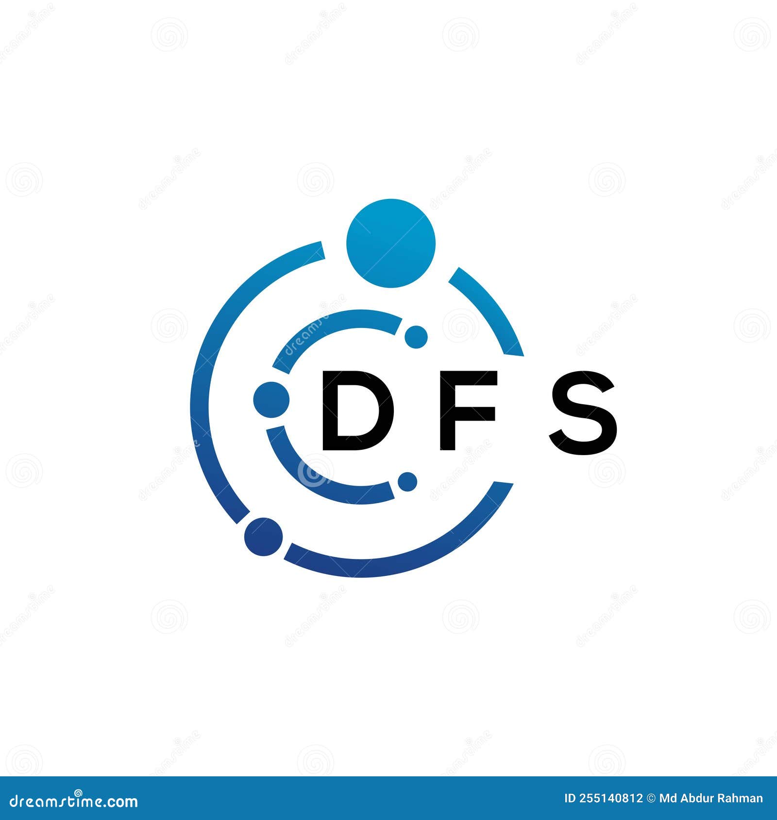 DFS Letter Logo Design on White Background. DFS Creative Initials Letter  Logo Concept Stock Vector - Illustration of creative, font: 255140812