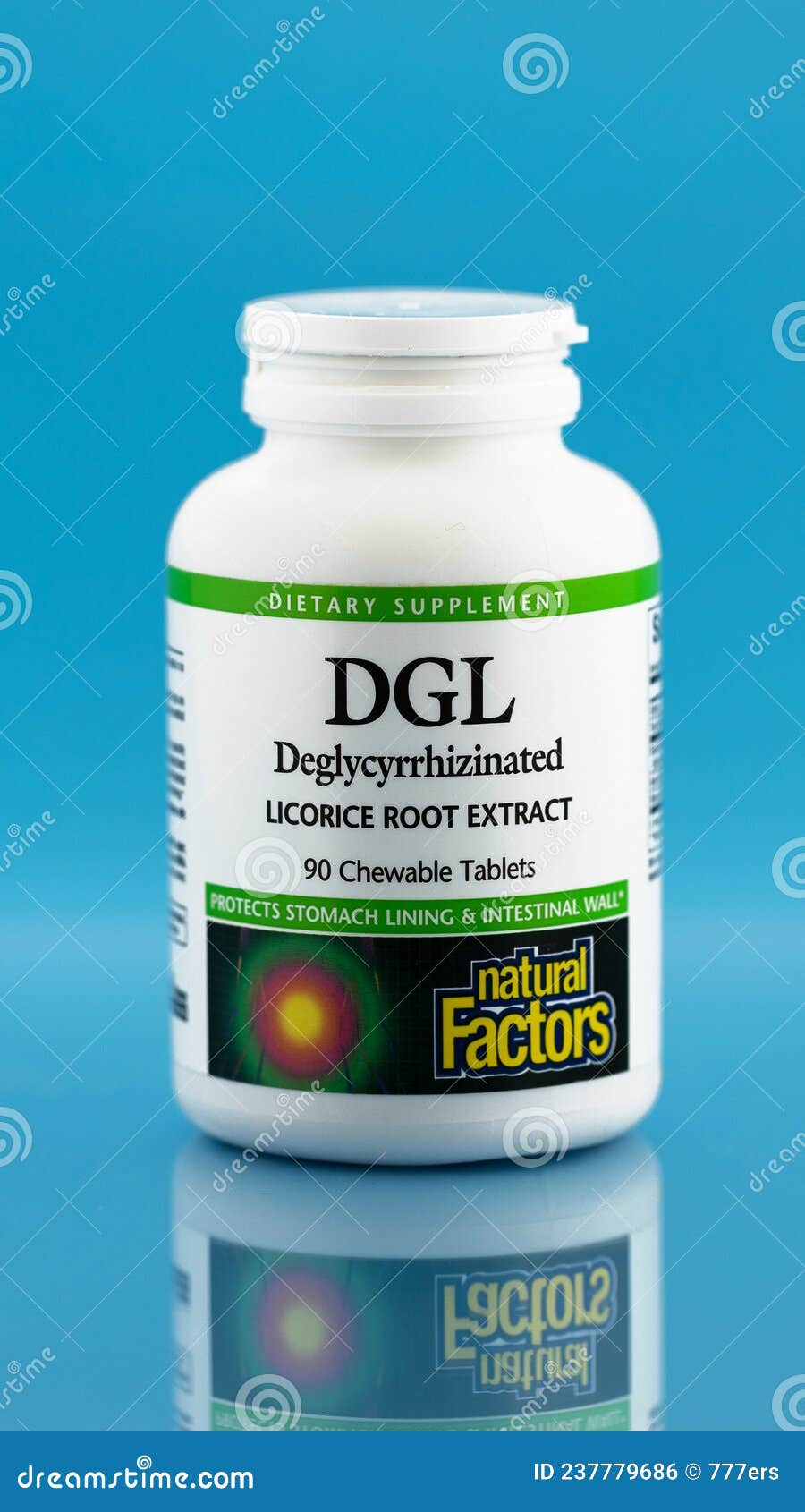 DGL Licorice Root Extract Chewable Tablets in the Jar. Dietary