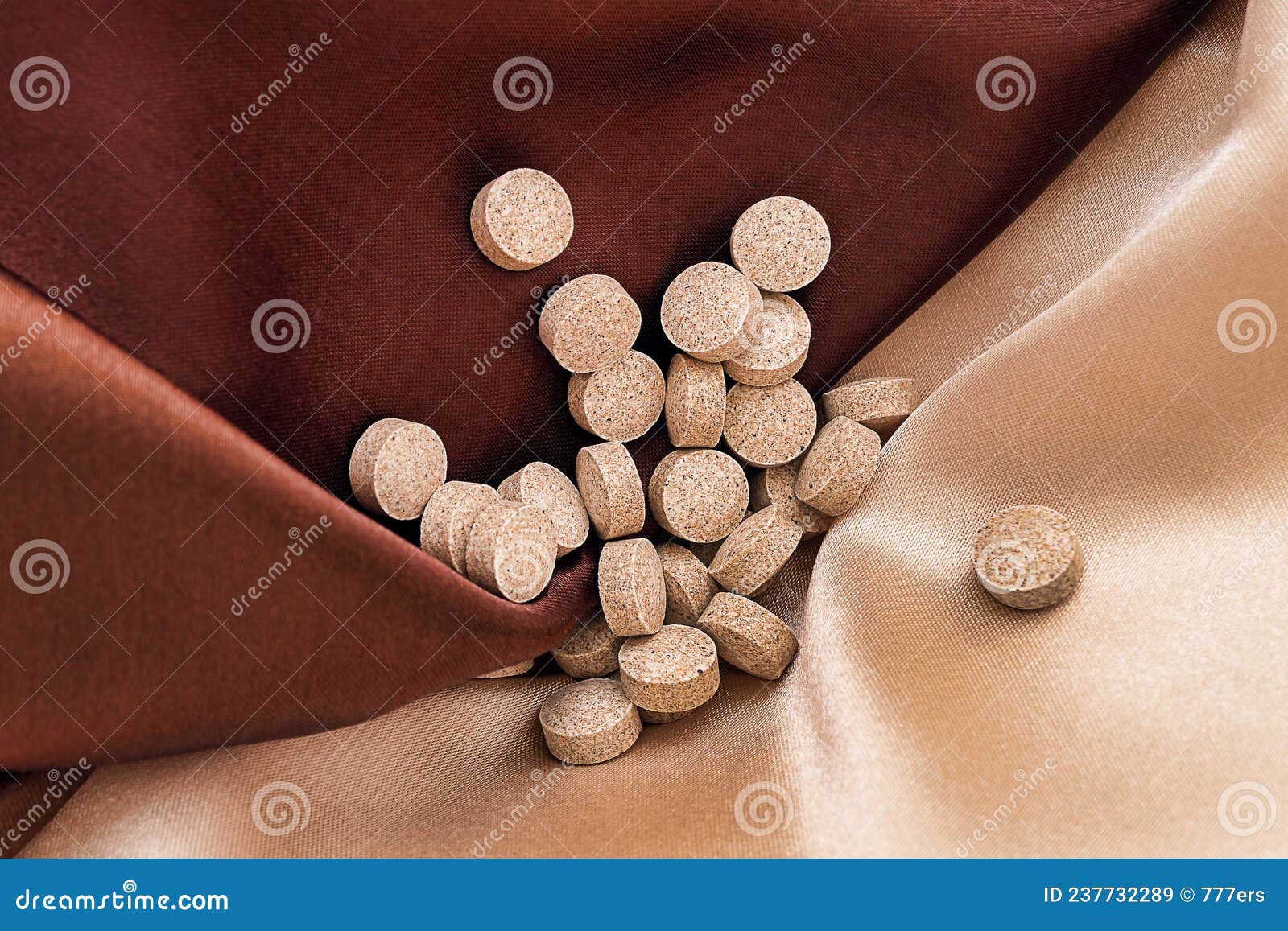 dgl licorice root extract chewable tablets on silk background. immune prevention care concept