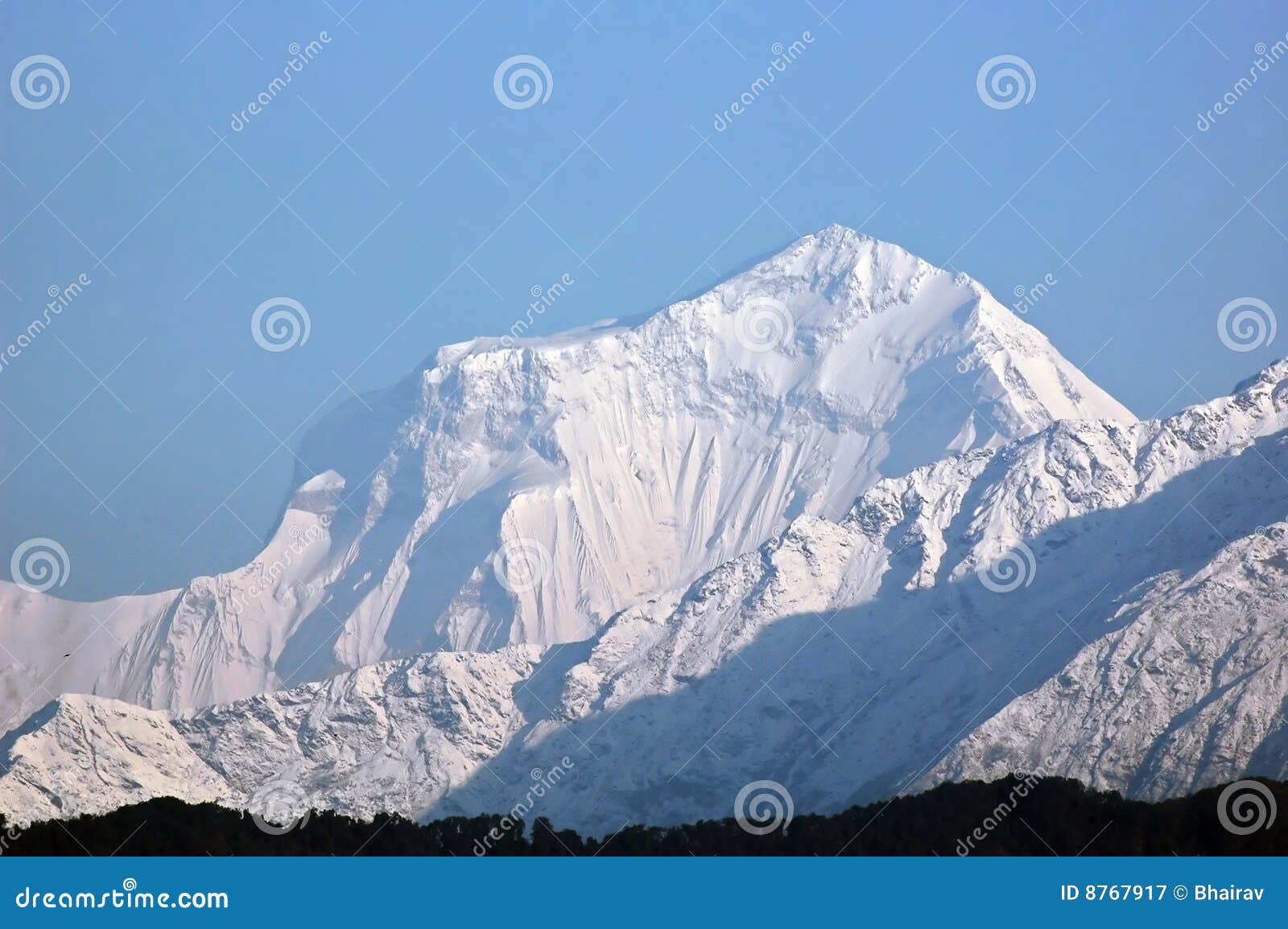 dhaulagiri - majestic mountain in himalaya.
