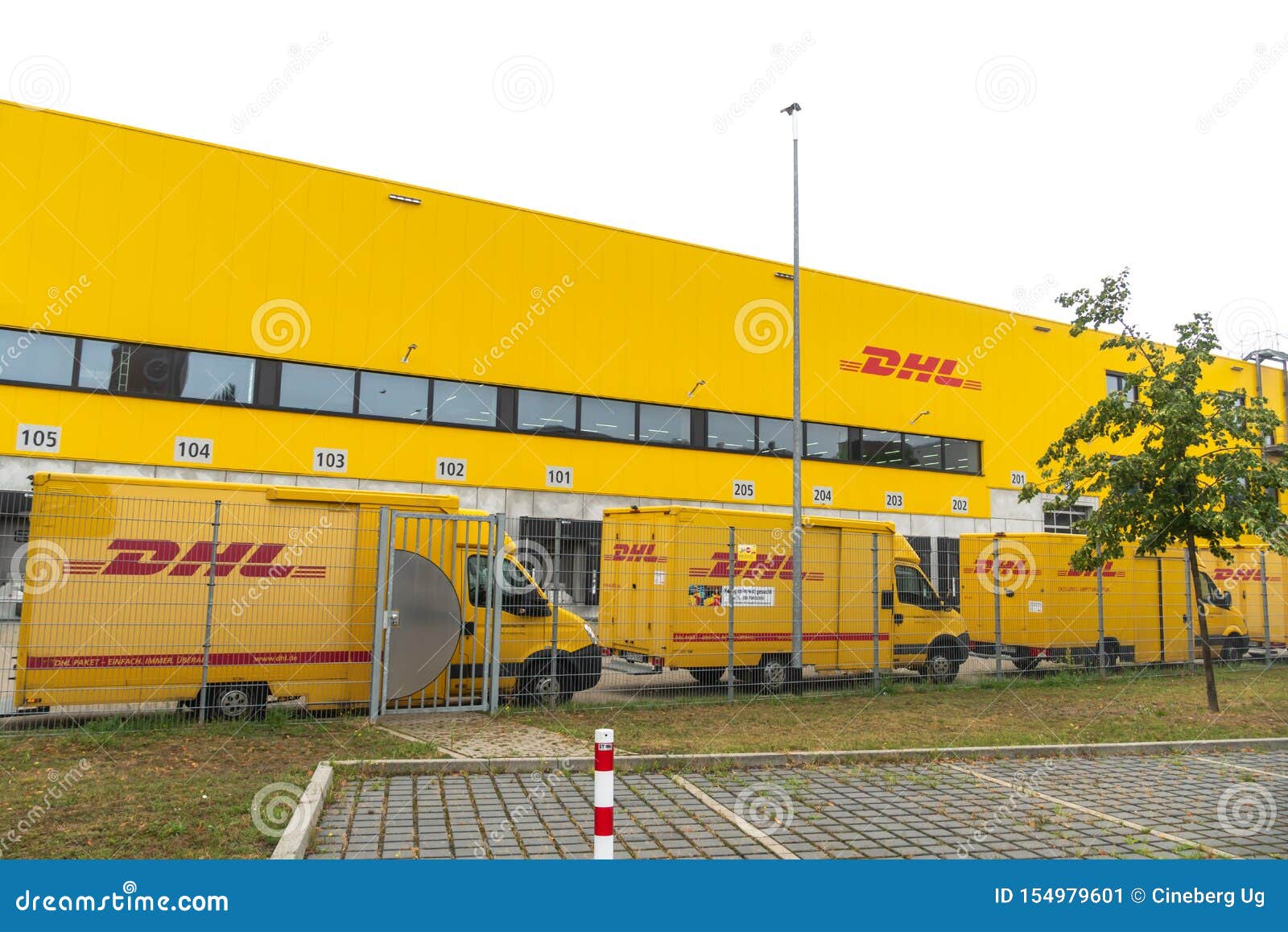 DHL Delivery Point in Berlin, Germany Editorial Photo - Image of emblem ...