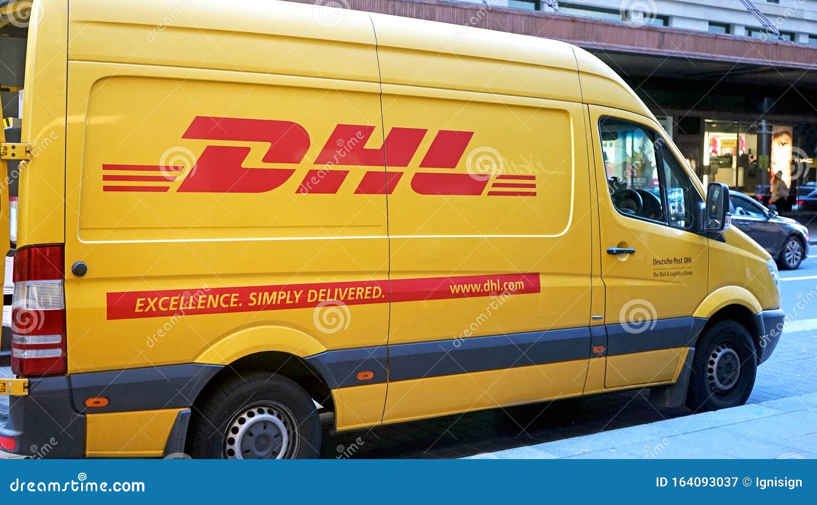 DHL Delivery Dhl Global Leader in Logistics Industry. it Commits Its Expertise in Express International Parcels Del Editorial Photography - Image of cargo, commerce: 164093037