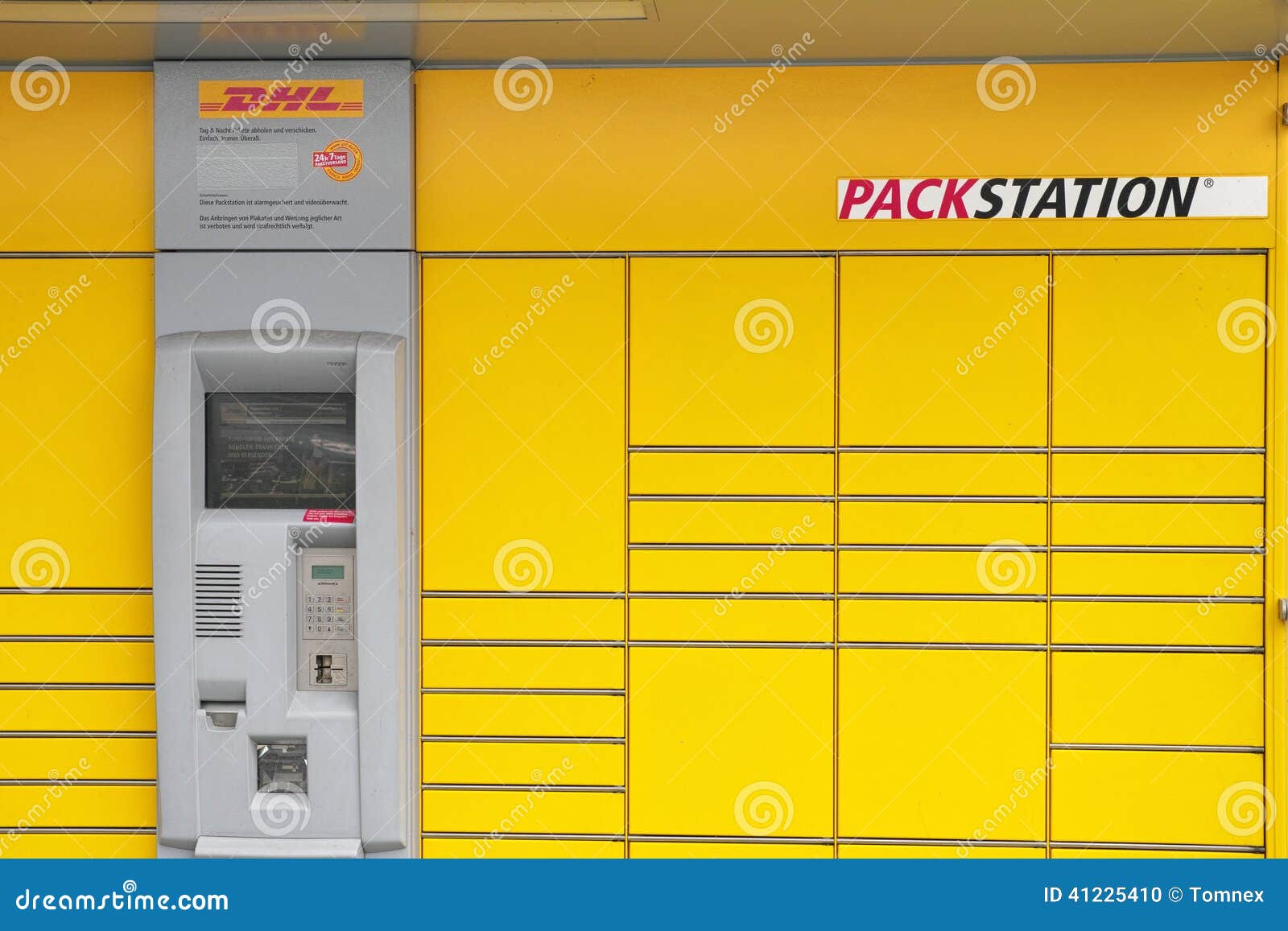 verdieping Van ervaring DHL Packstation redactionele afbeelding. Image of duits - 41225410