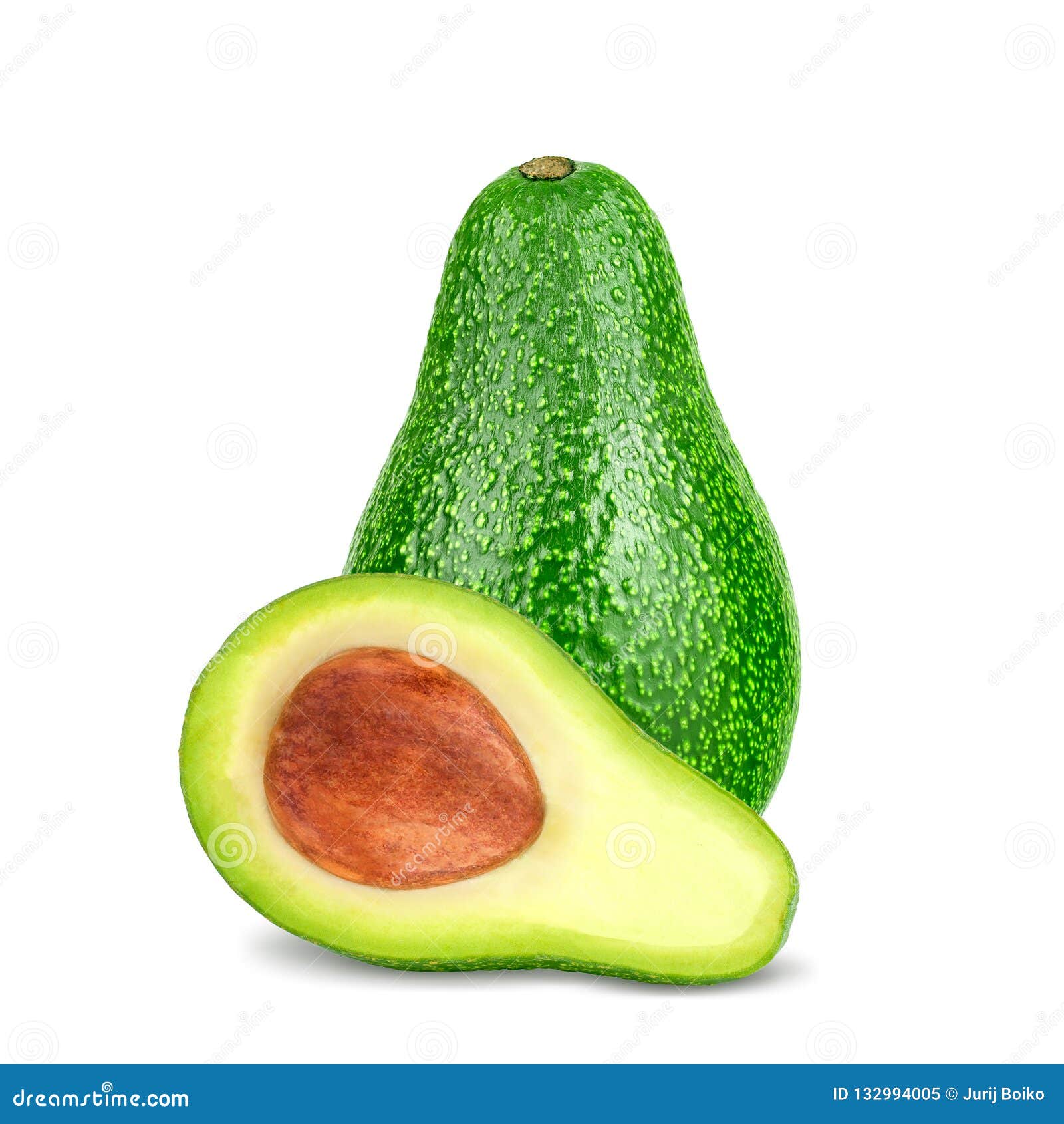 Di Avocado Fresco Isolato Su Fondo Bianco Immagine Stock - Immagine di  parte, mucchio: 132994005