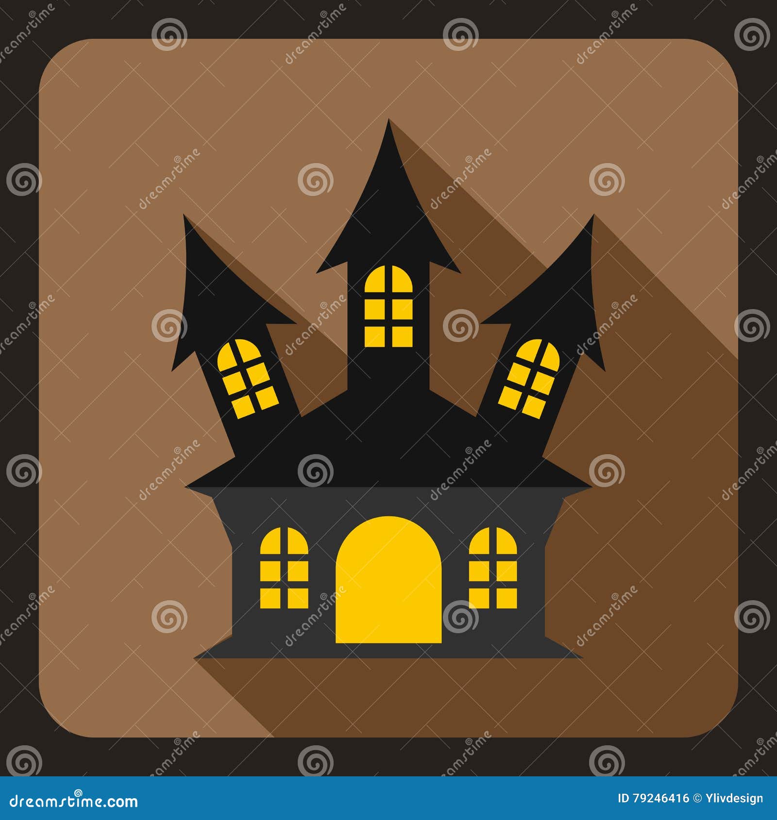 Dia Das Bruxas, ícone Do Castelo Da Bruxa, Estilo Liso Ilustração do Vetor  - Ilustração de janela, assombrado: 79246416, image size:1600x1690