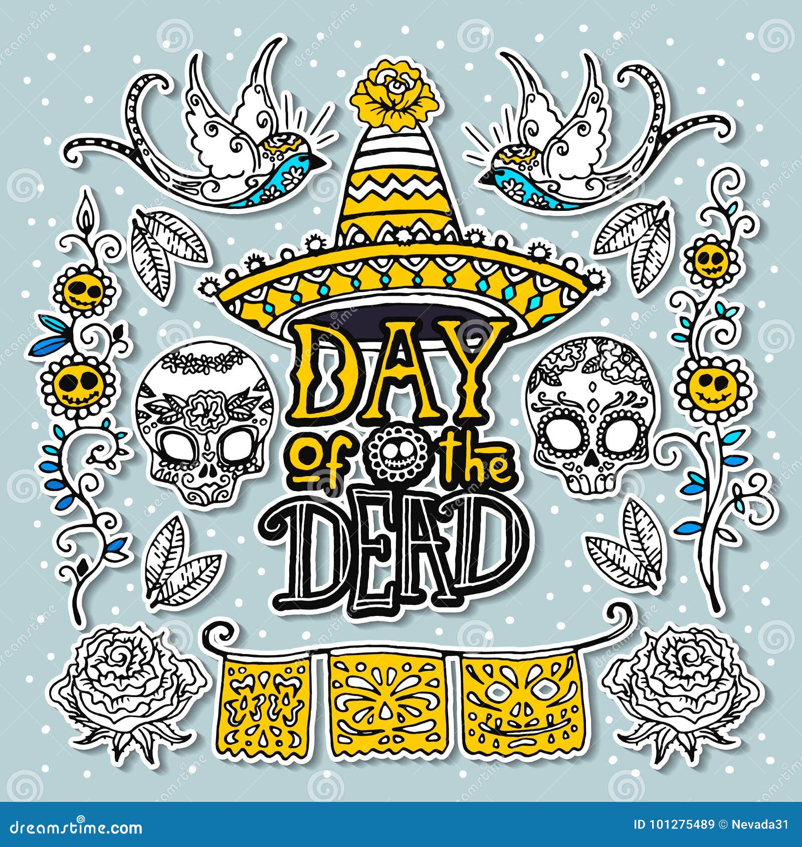 day-of-the-dead-design-template-stock-vector-illustration-of-latin