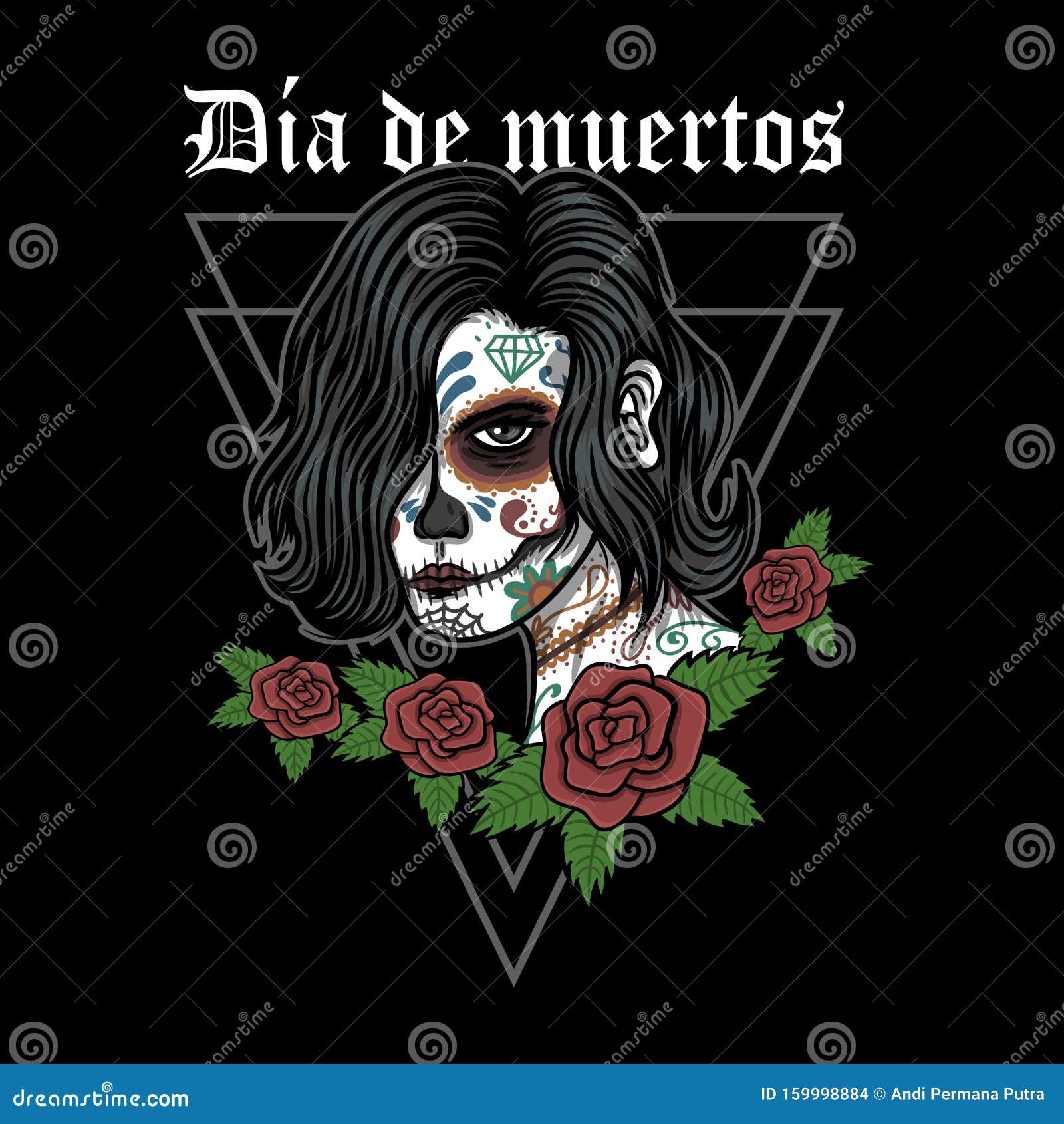 dia de muertos woman   d