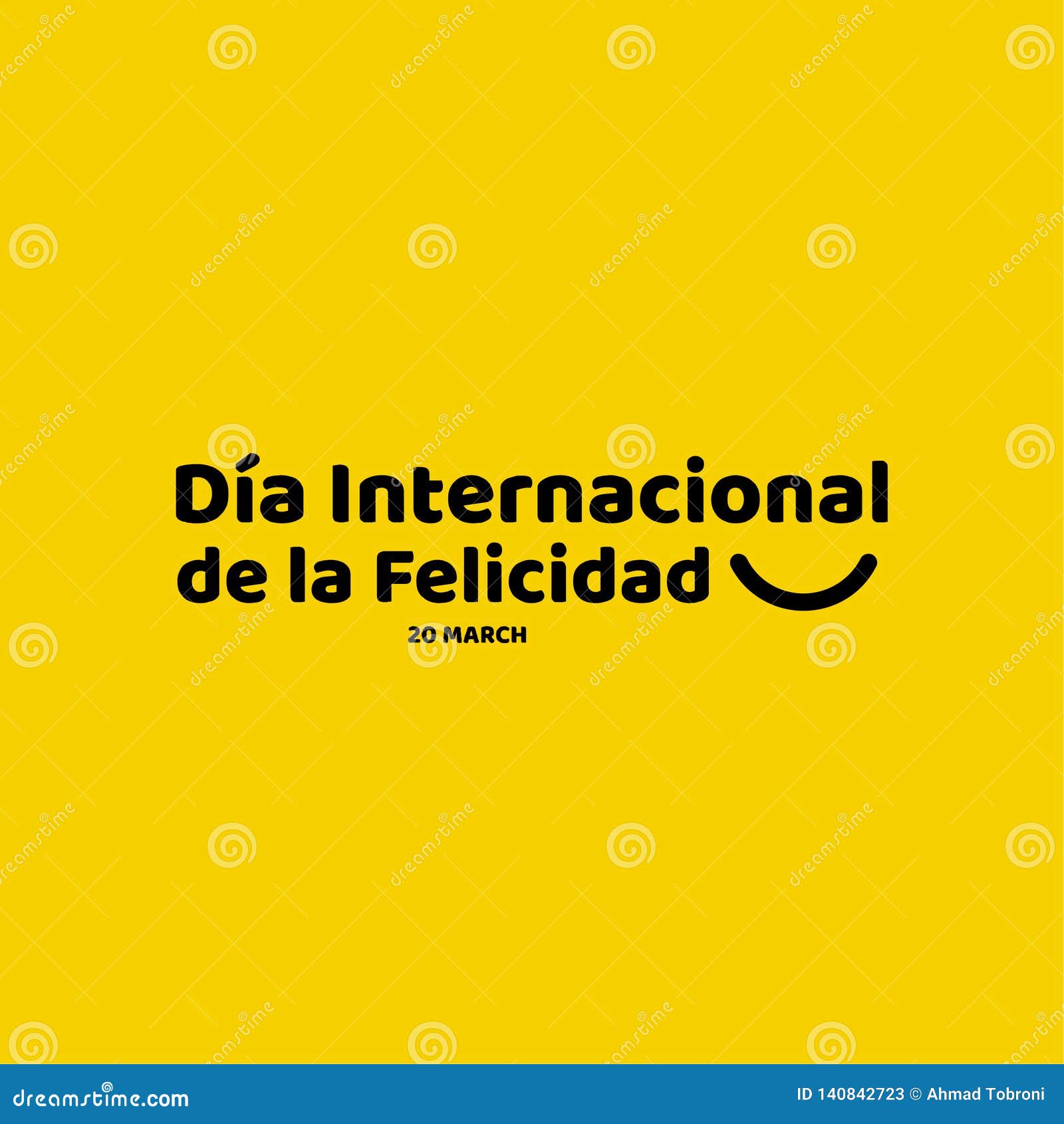 dia internacional de la felicidad  template  