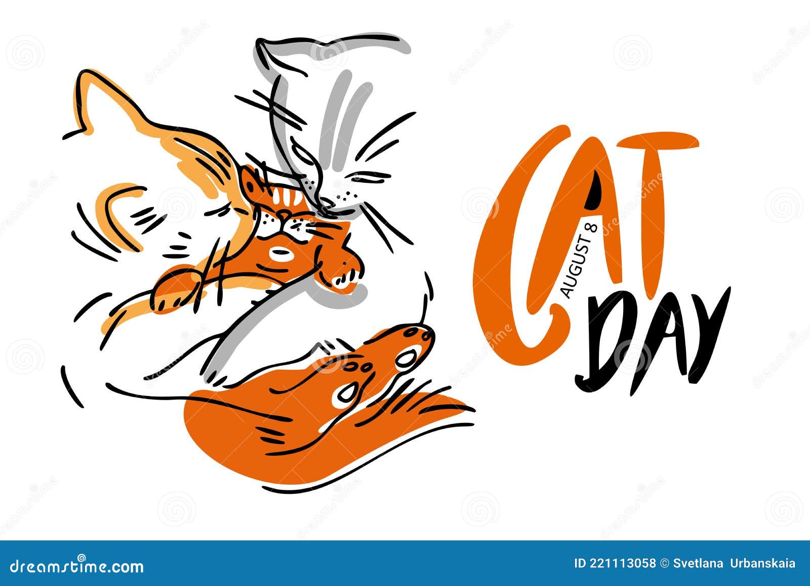 Vetores de Doodle De Gato Coleção De Ícones De Gatos Mão Desenhada