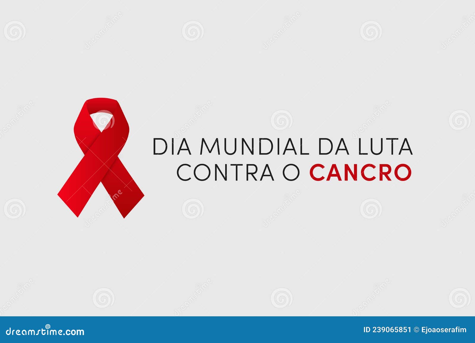 dia mundial da luta contra o cancro. translation: world cancer day