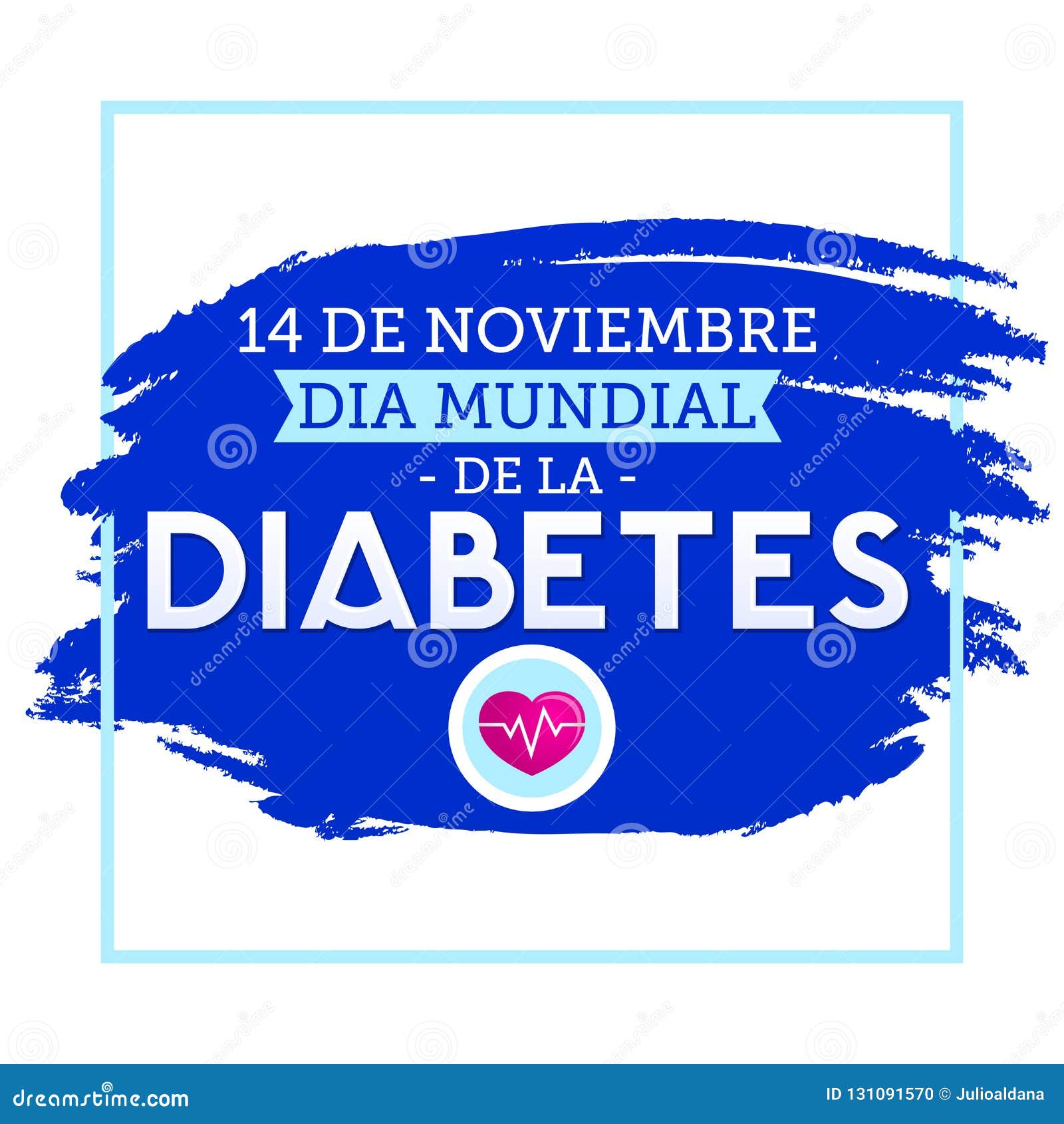 dia mundial de la diabetes, world diabetes day 14 november spanish text