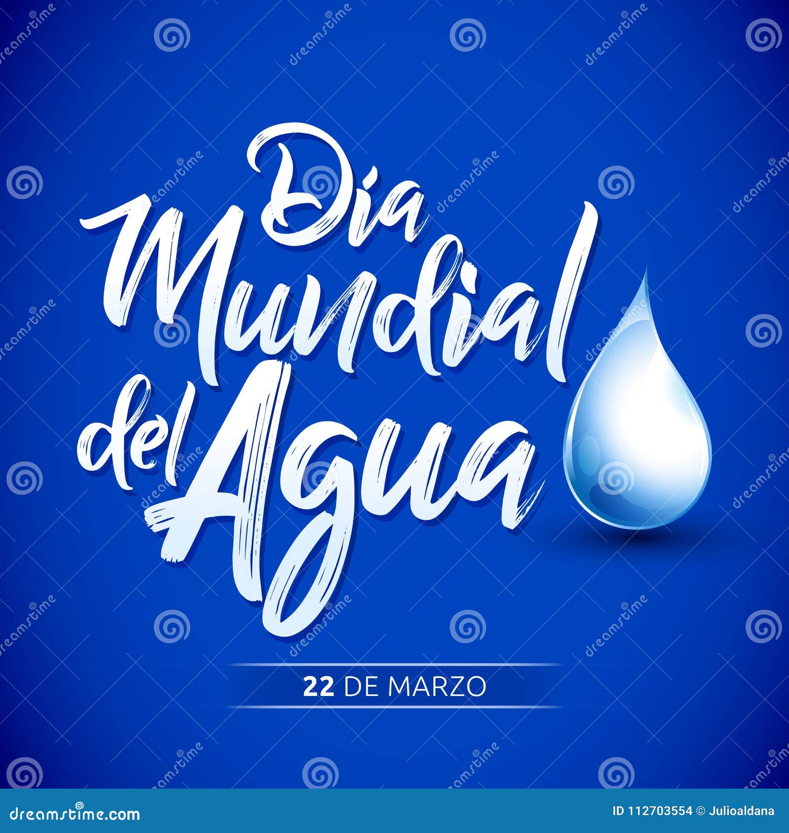 dia mundial del agua, 22 de marzo, world water day, march 22 spanish text