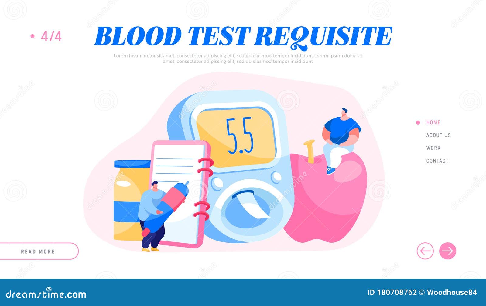 Diabetes Blood Sugar Level Test at Digital Glucose Meter Landing