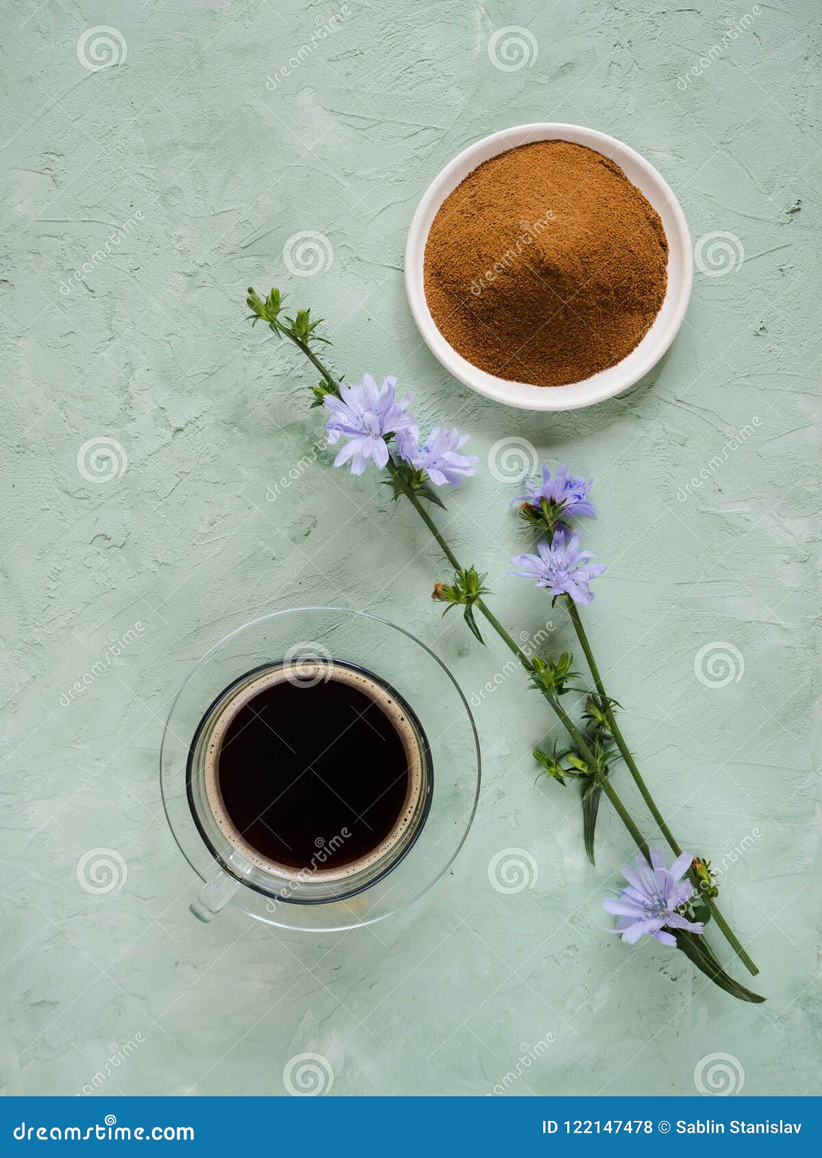 Diabetic Coffee with Chicory. Alternative Replacement for Black Coffee