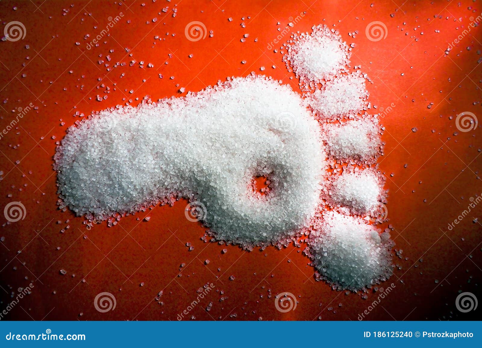Diabetic Foot Made of Sugar Stock Photo Image of energy, granular
