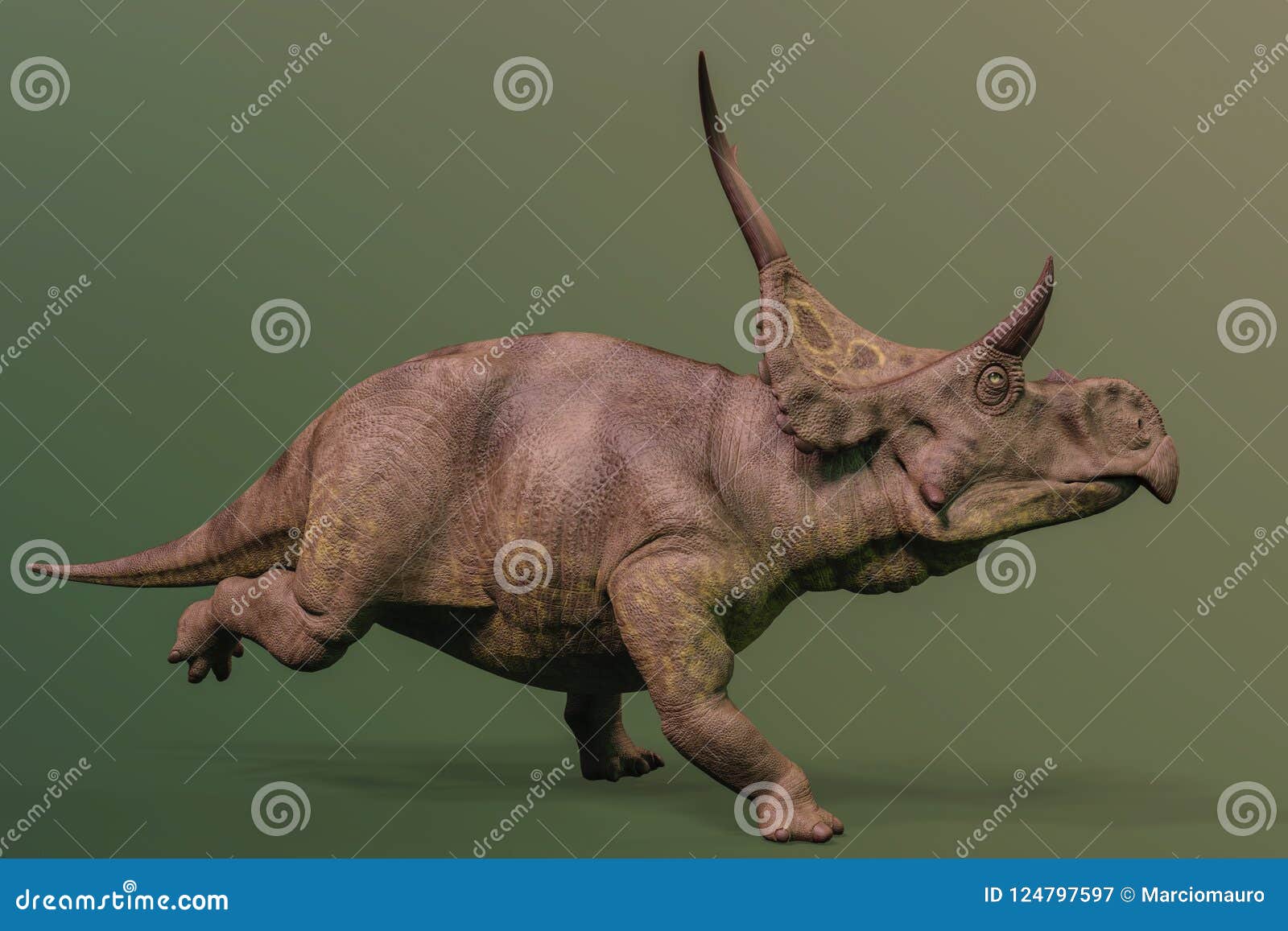 diabloceratops on green background