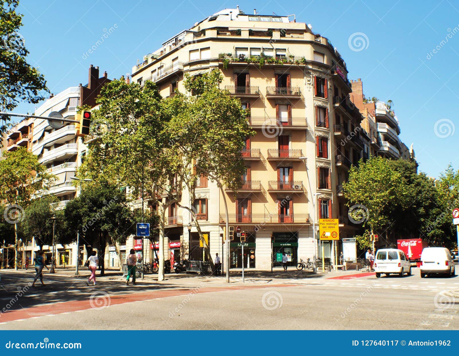 Diagonal Avenue Barcelona Catalunya Editorial Photography - Image of ...