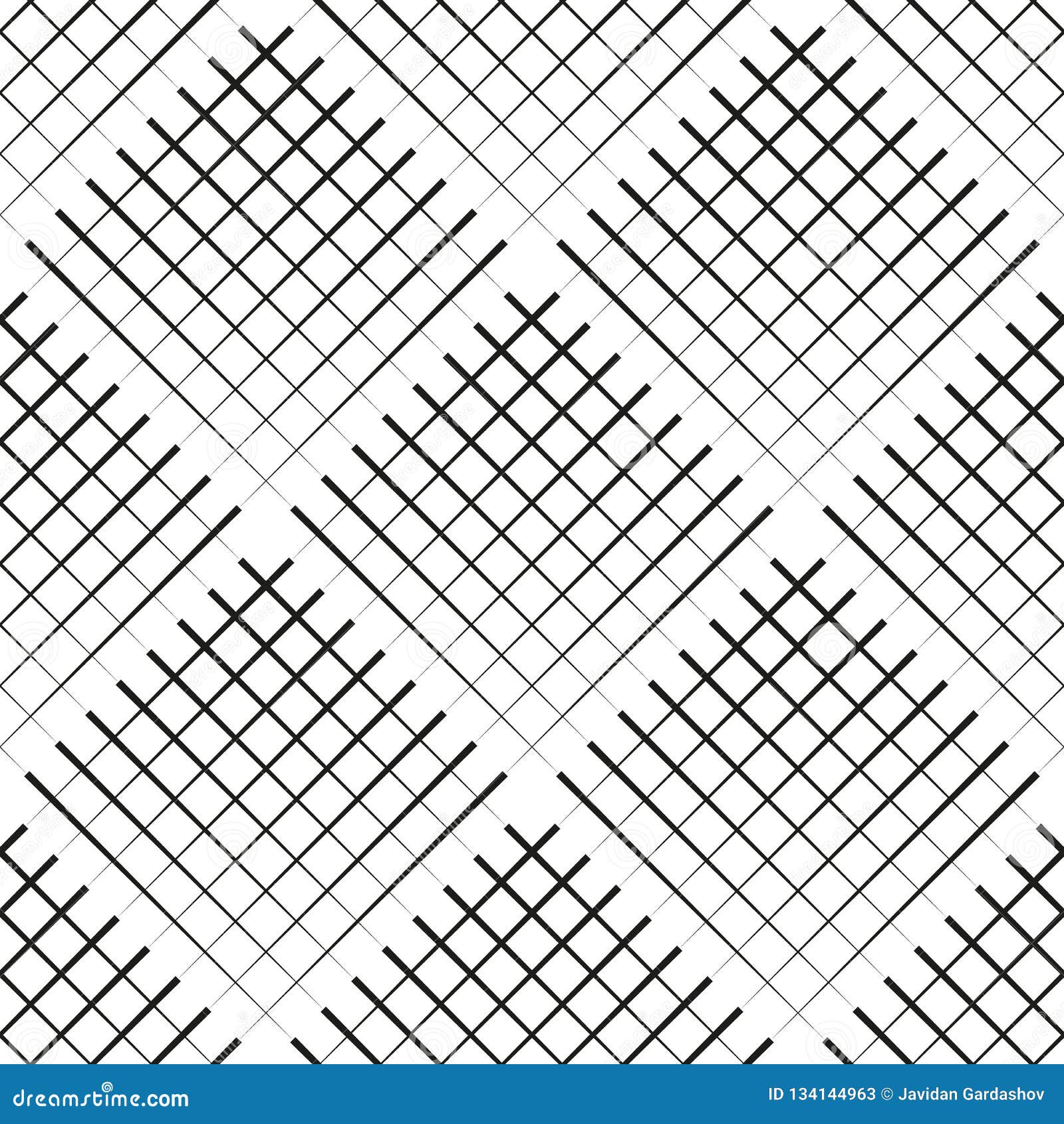 Diagonal Gride Texture Seamless. Linear Vector Pattern Background Stock