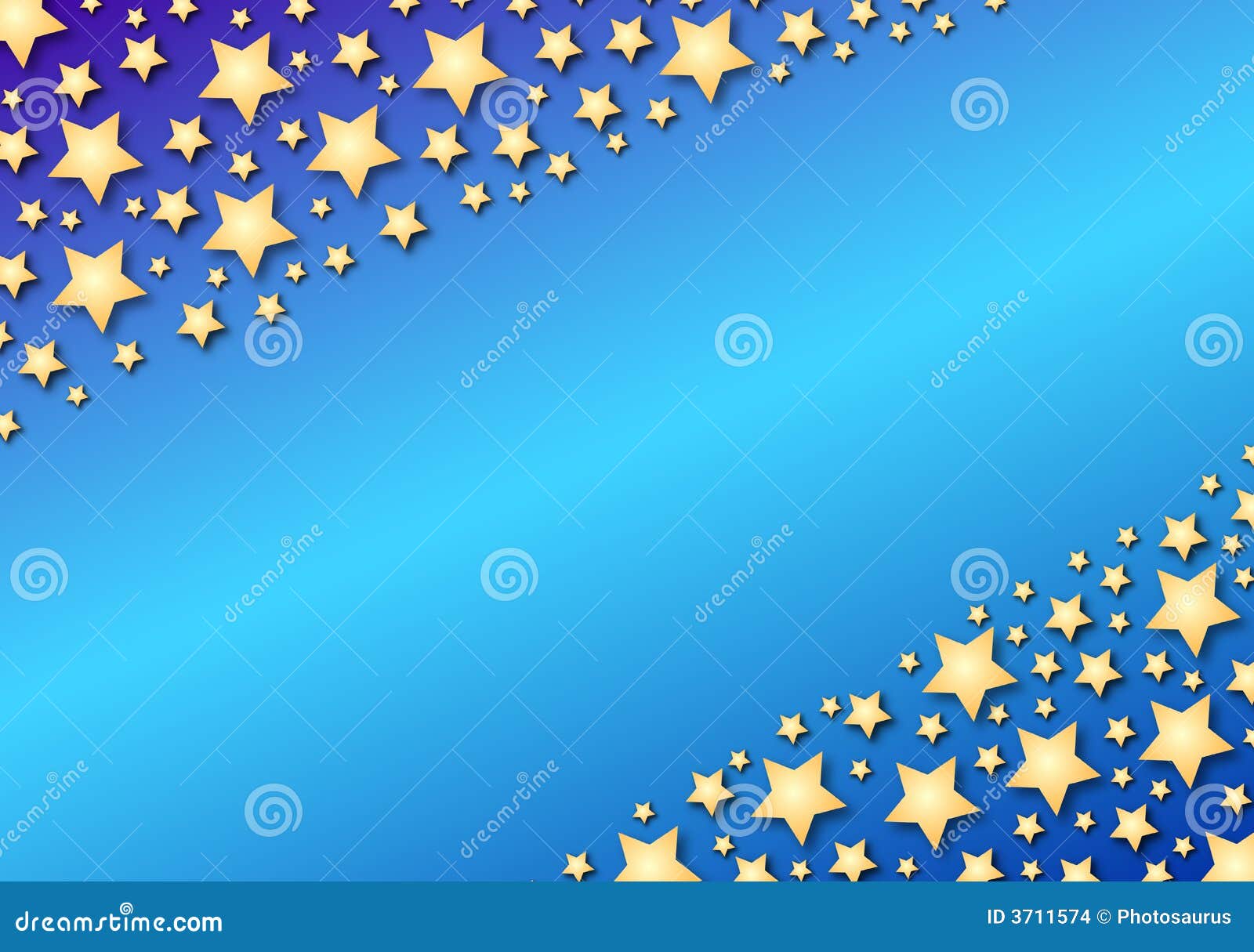 diagonal stars on blue gradient