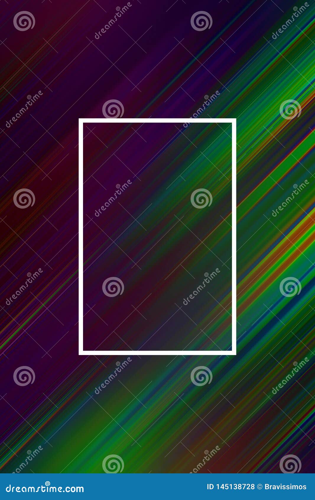 Diagonal Stripes Background with Frame. Lines Abstract Design Cover